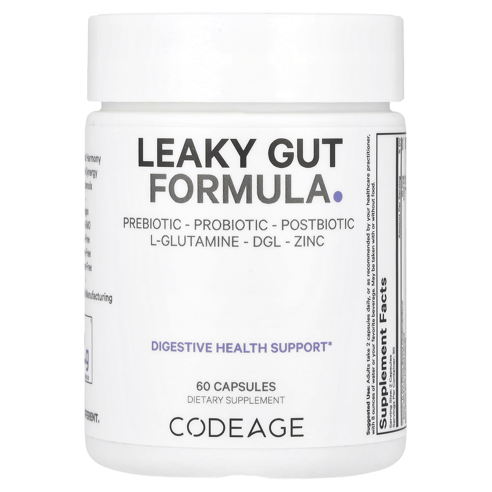 Codeage, Leaky Gut Formula, 60 Capsules - B0BJ144JHC