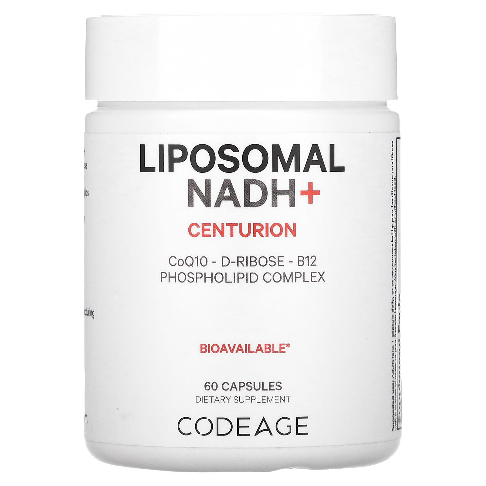 Codeage, Liposomal NADH+, Centurion, 60 Capsules