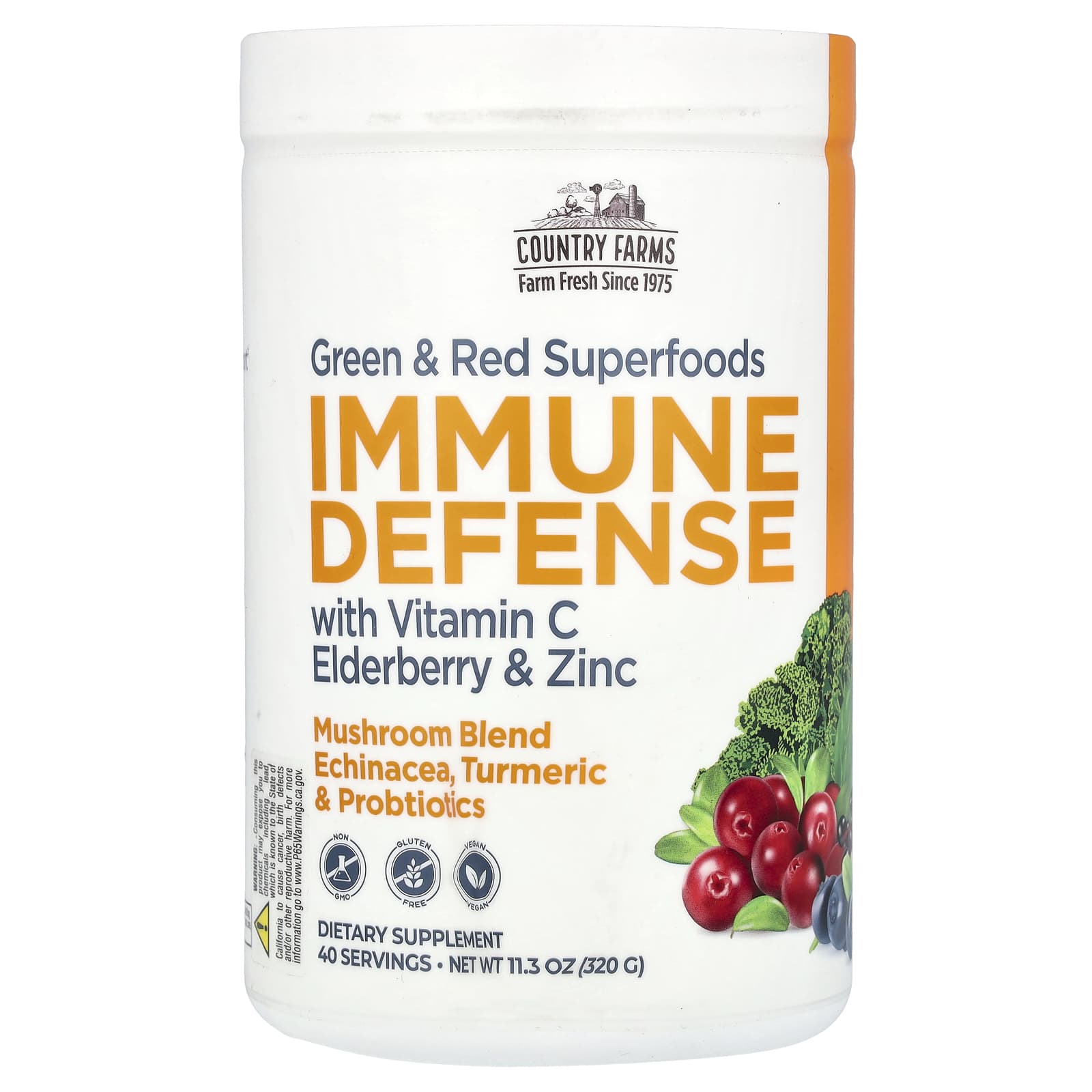 Country Farms, Immune Defense with Vitamin C, Elderberry & Zinc, 11.3 oz (320 g) - B088PNK96K