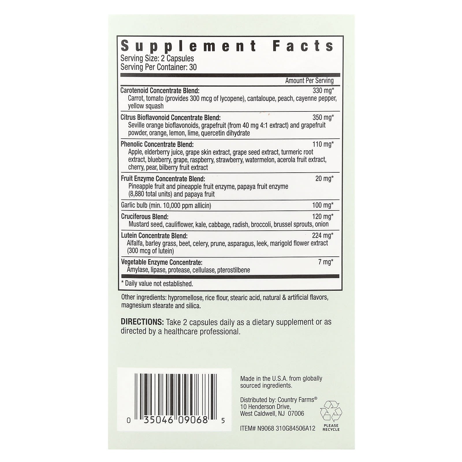 Country Farms, Super Fruits & Veggies, 60 Capsules - B0D1Q6LV74