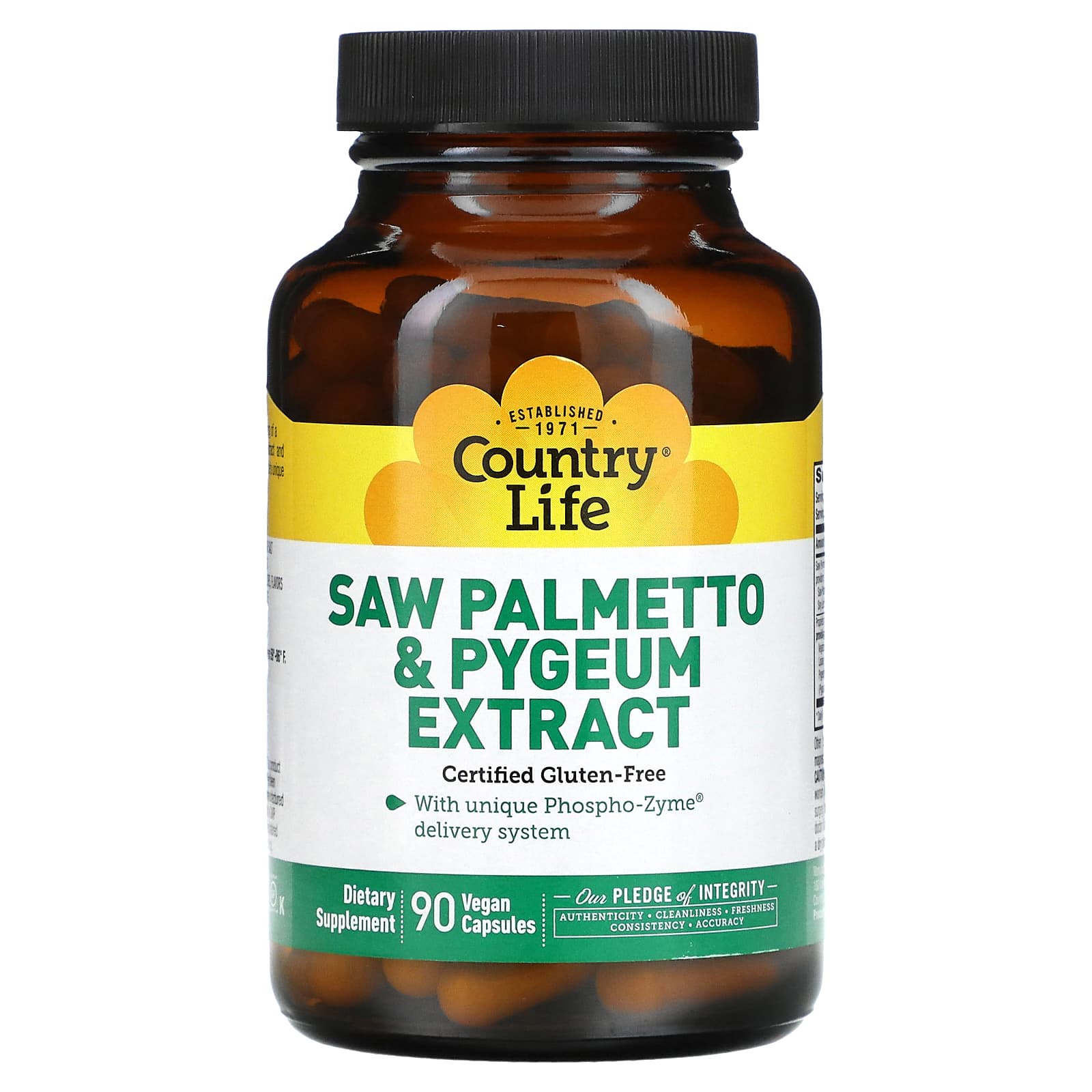 Country Life, Saw Palmetto & Pygeum Extract, 90 Vegan Capsules - B00117ZULA