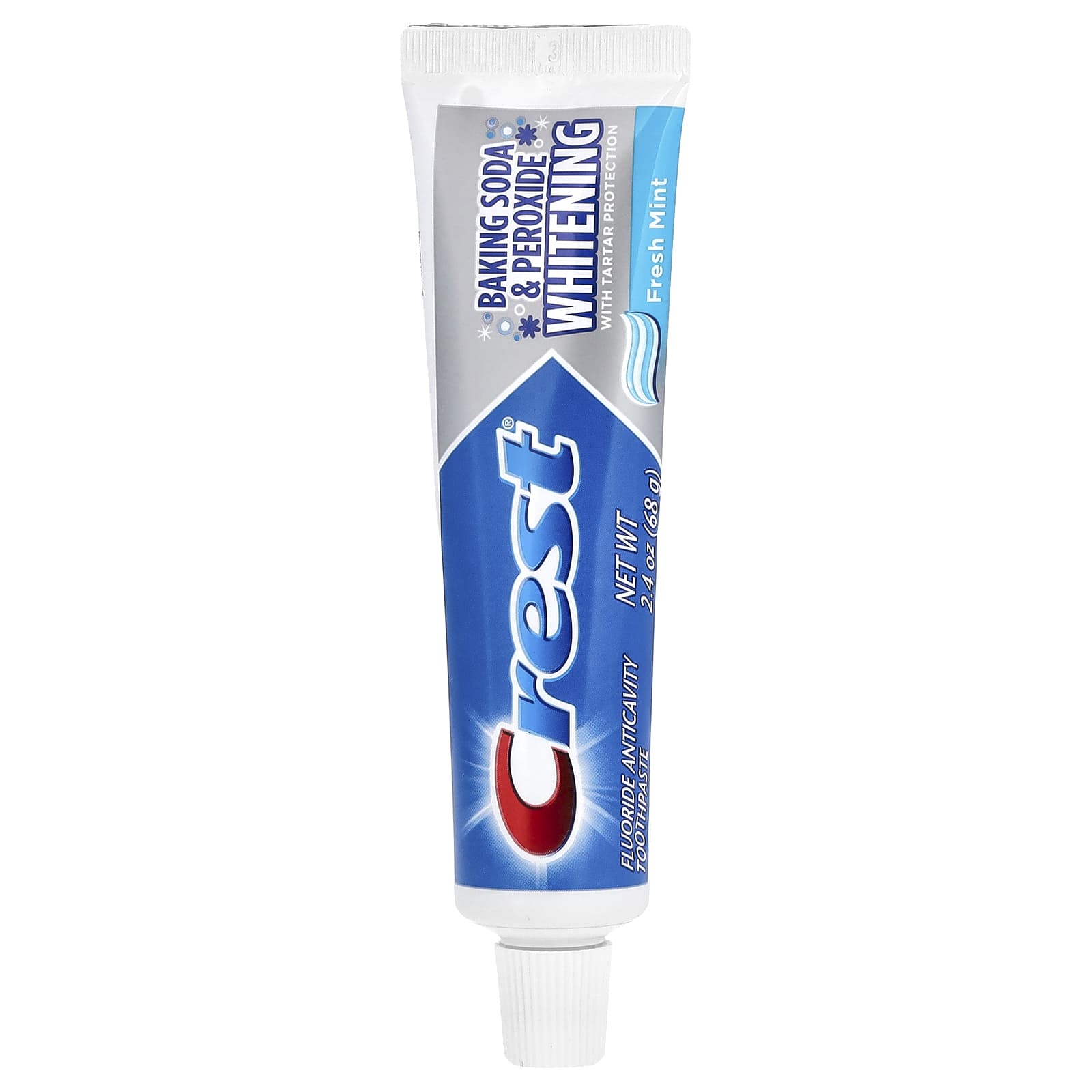Crest, Baking Soda & Peroxide Whitening Fluoride Toothpaste, Fresh Mint, 2.4 oz (68 g)