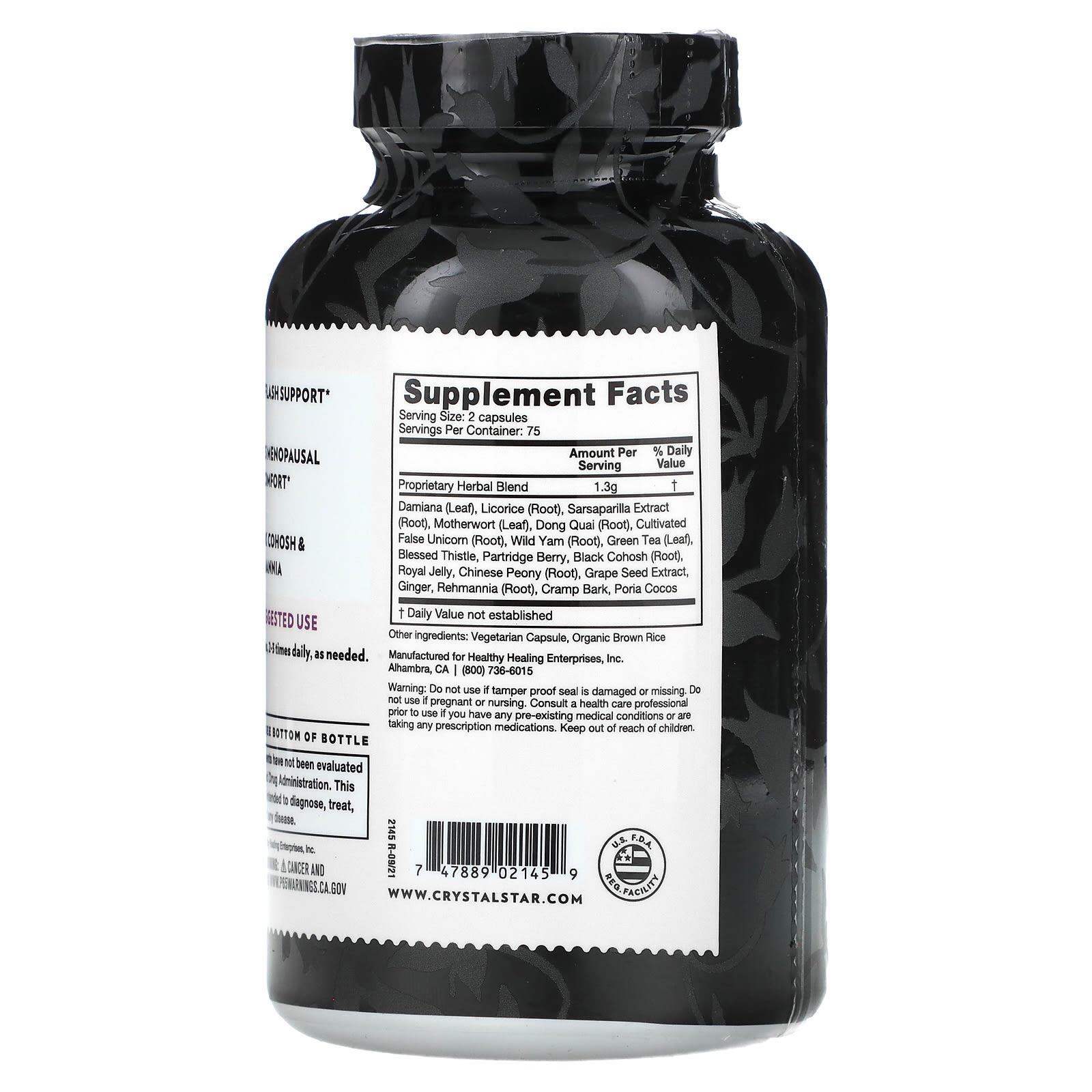 Crystal Star, Estro-G Balance, 150 Vegetarian Capsules - B000Z93Z3A