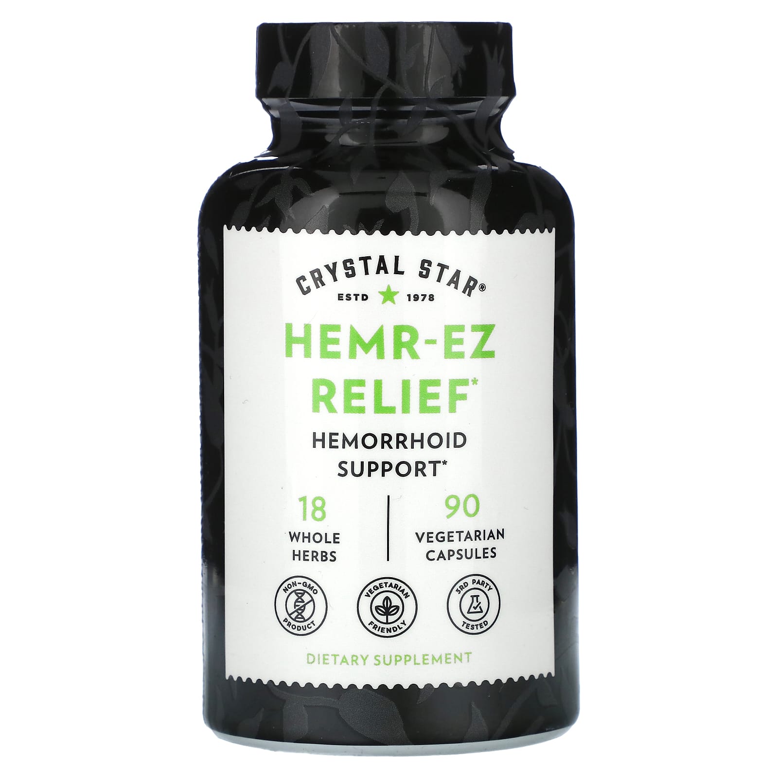 Crystal Star, Hemr-Ez Relief, 90 Vegetarian Capsules - B000Z95N44