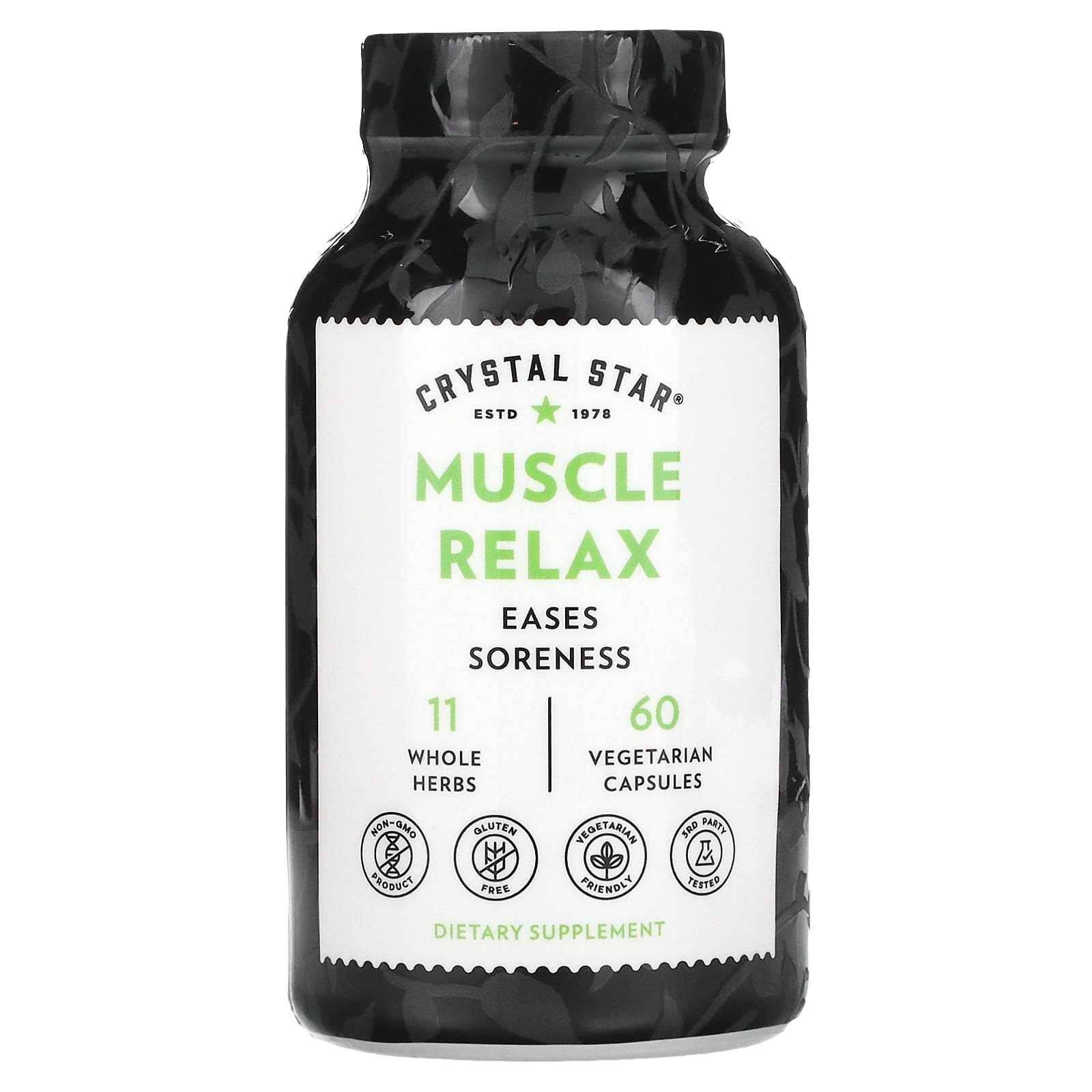Crystal Star, Muscle Relax, 60 Vegetarian Capsules - B00028LOWI