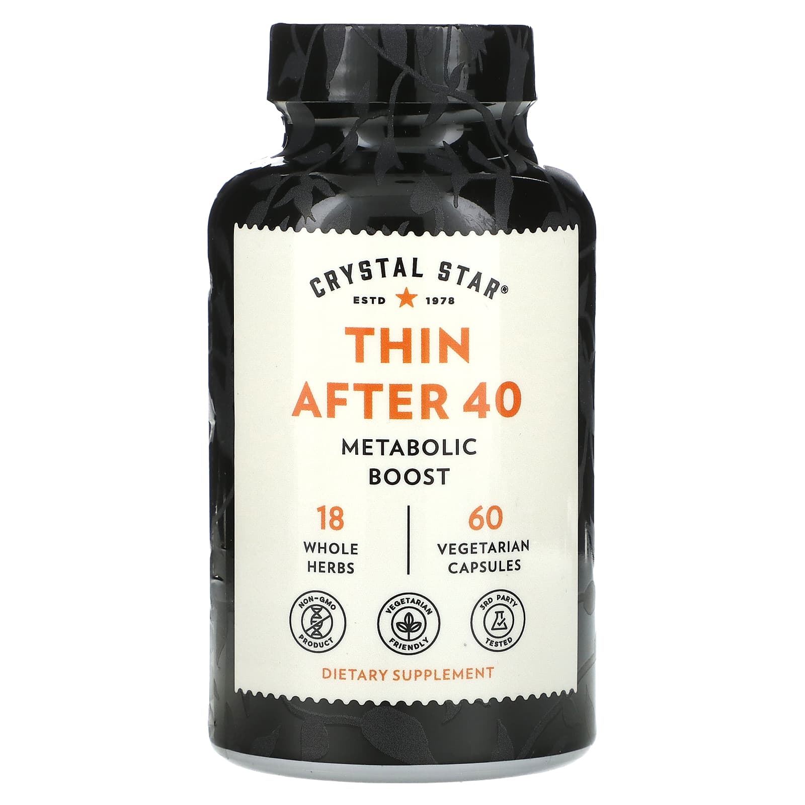 Crystal Star, Thin After 40, 60 Vegetarian Capsules - 