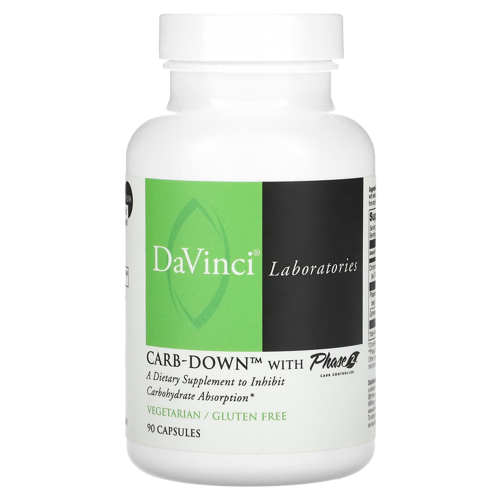 DaVinci Laboratories, Carb-Down with Phase 2 Carb Controller, 90 Capsules - B0058ABIA8