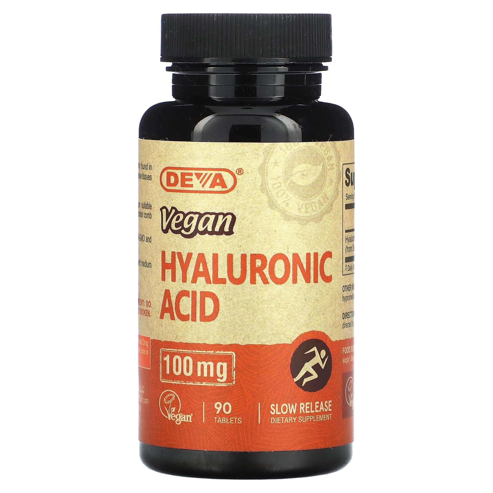 Deva, Vegan Hyaluronic Acid , 100 mg , 90 Tablets - B00KJANORM