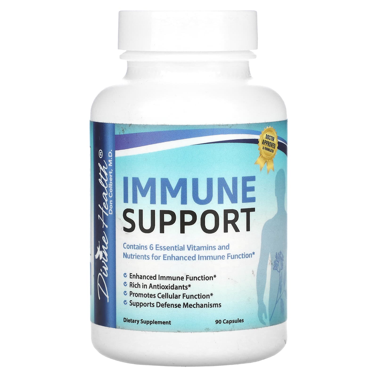 Divine Health, Immune Support, 90 Capsules - B08X4Y437C