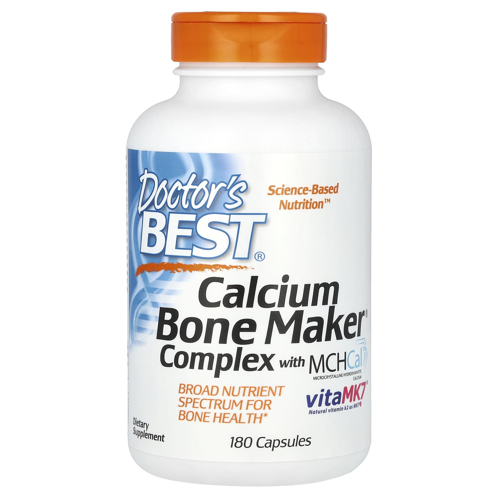 Doctor's Best, Calcium Bone Maker Complex with MCHCal , 180 Capsules