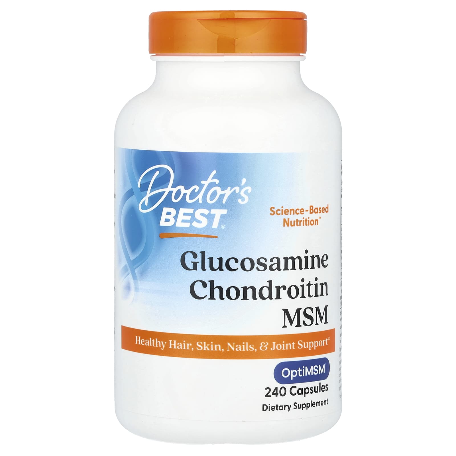 Doctor's Best, Glucosamine Chondroitin MSM with OptiMSM®, 240 Caps