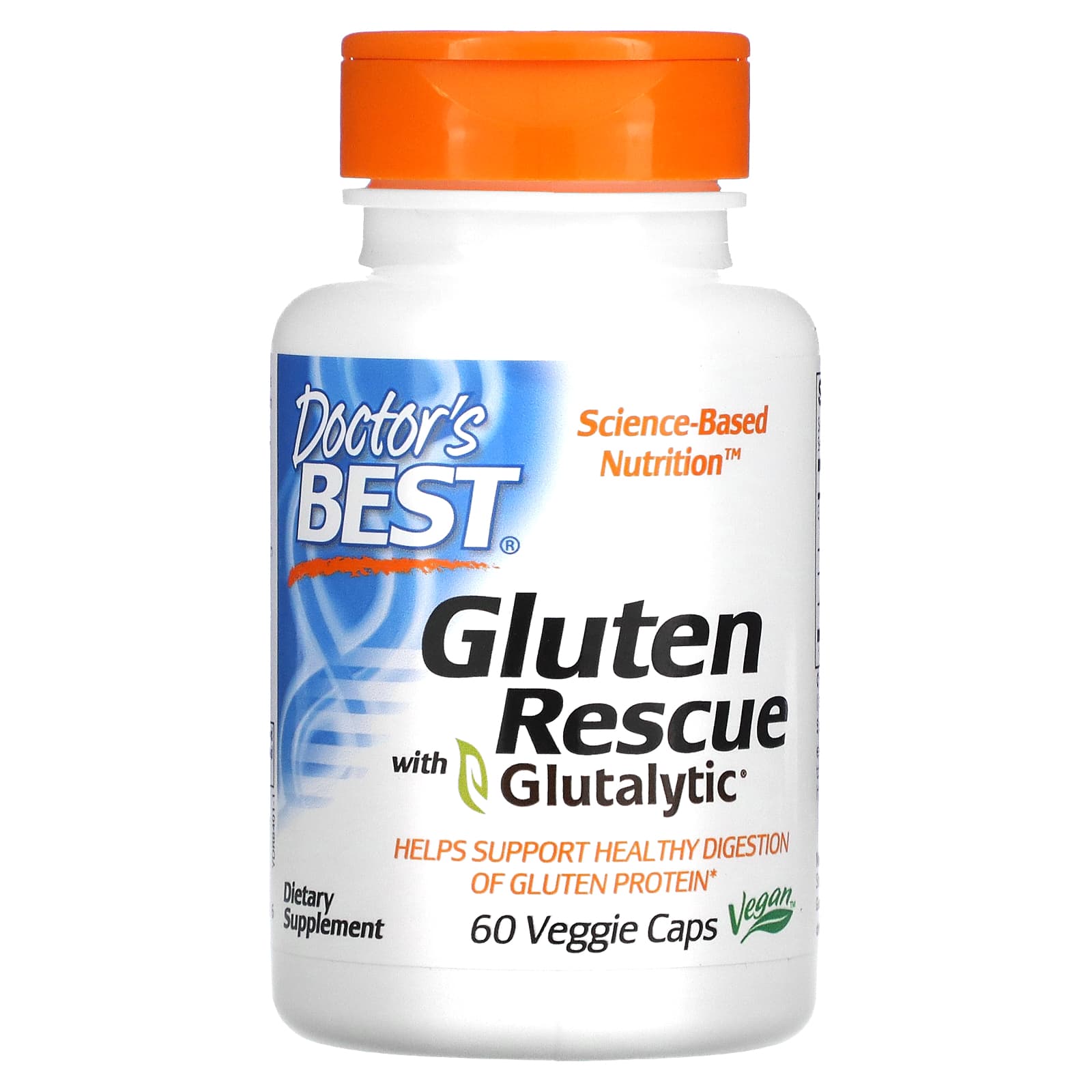 Doctor's Best, Gluten Rescue with Glutalytic, 60 Veggie Caps - B016W2MUX4
