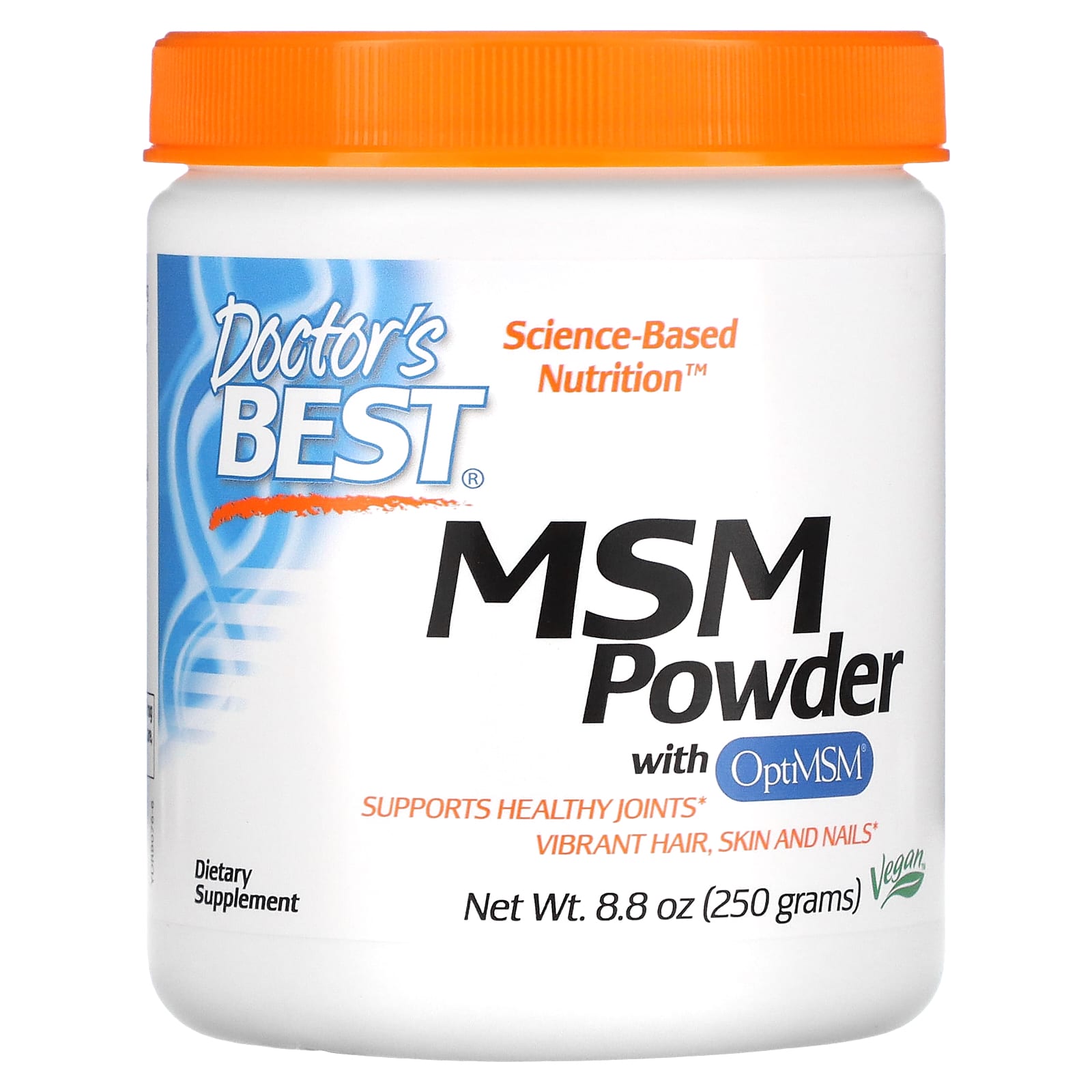 Doctor's Best, MSM Powder with OptiMSM, 8.8 oz (250 g) - B000BD4DIQ