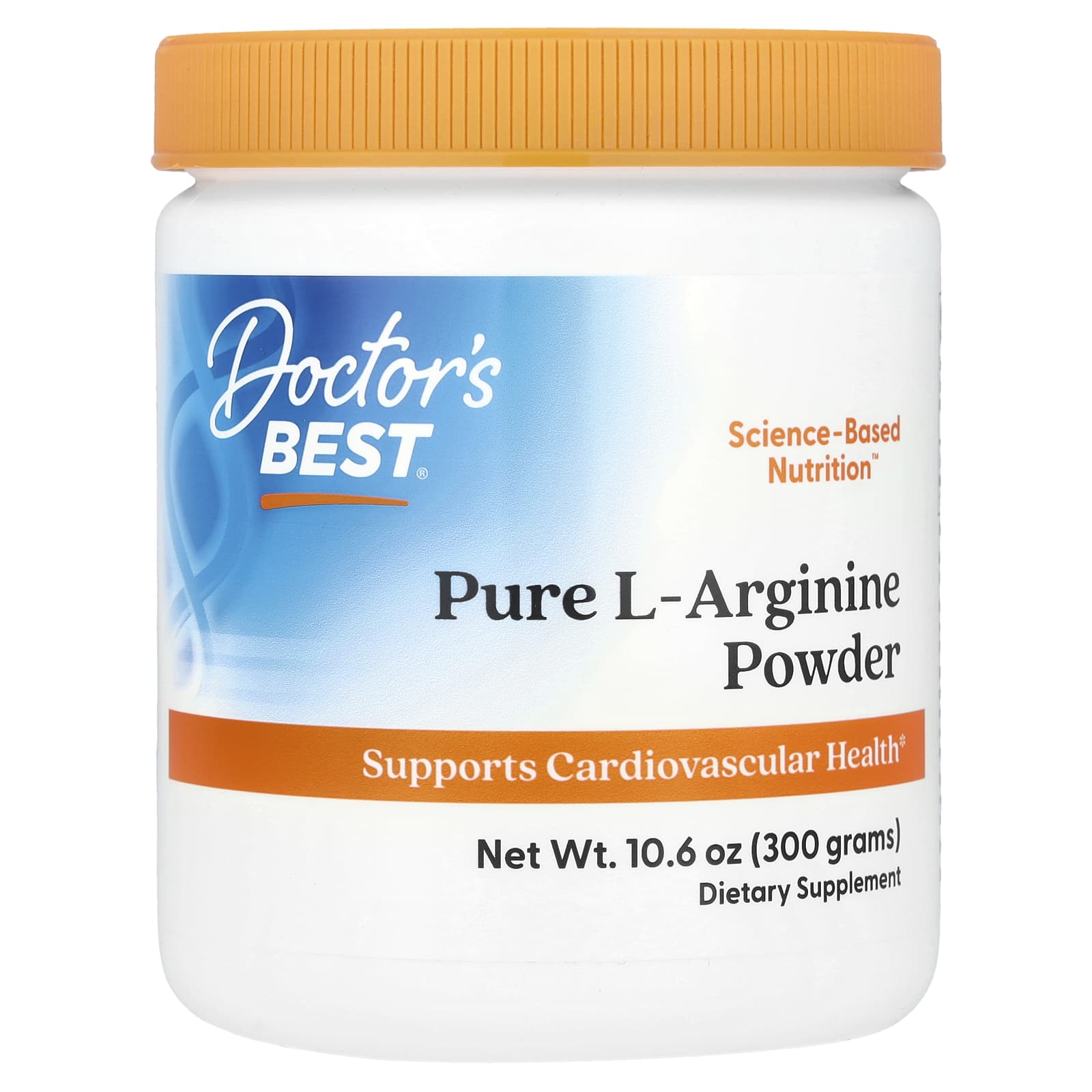 Doctor's Best, Pure L-Arginine Powder, 10.6 oz (300 g) - B0C9JHK9NV