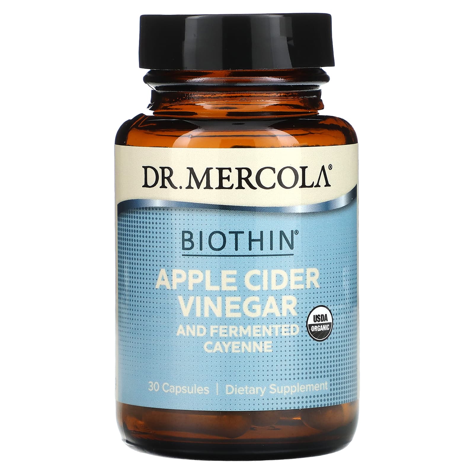 Dr. Mercola, Biothin, Apple Cider Vinegar and Fermented Cayenne, 30 Capsules