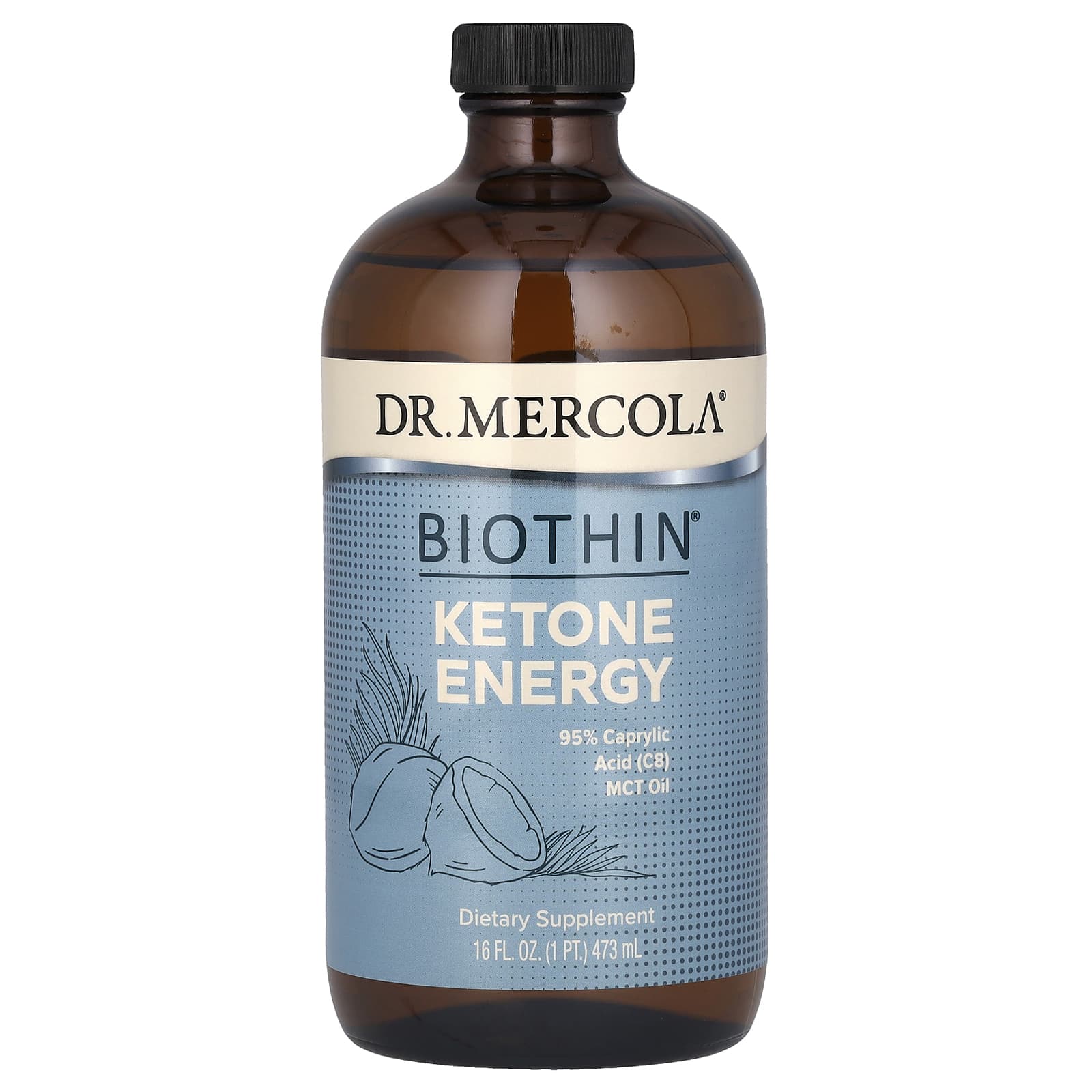 Dr. Mercola, Biothin, Ketone Energy, 16 fl oz (473 ml) - B073Q4X892