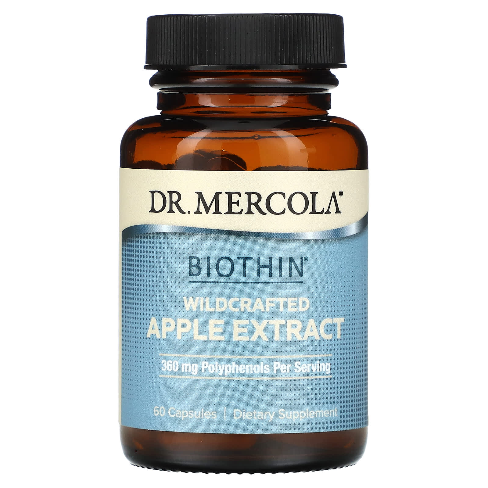 Dr. Mercola, Biothin, Wildcrafted Apple Extract, 60 Capsules - 