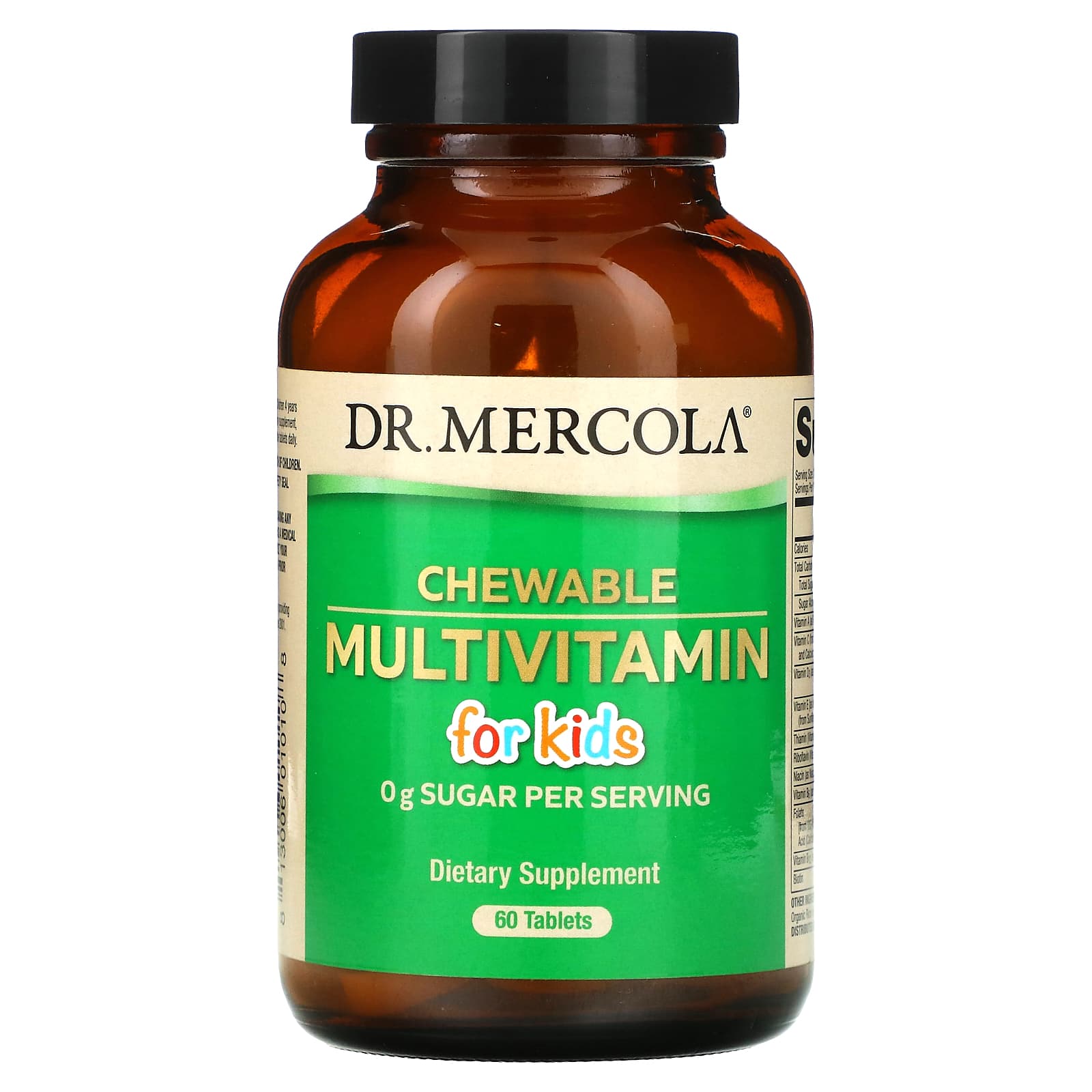 Dr. Mercola, Chewable Multivitamin for Kids, 60 Tablets - B073Q51H52