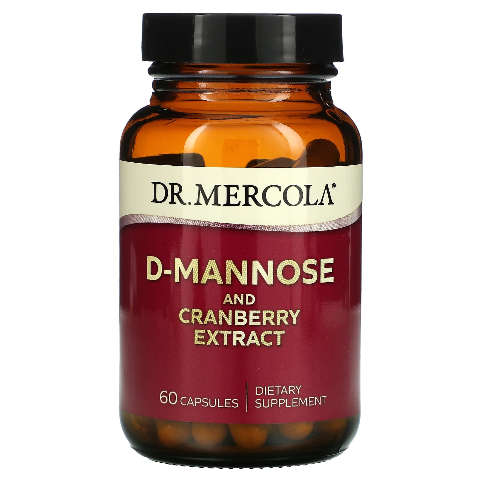 Dr. Mercola, D-Mannose and Cranberry Extract, 60 Capsules - B004UBTMZY