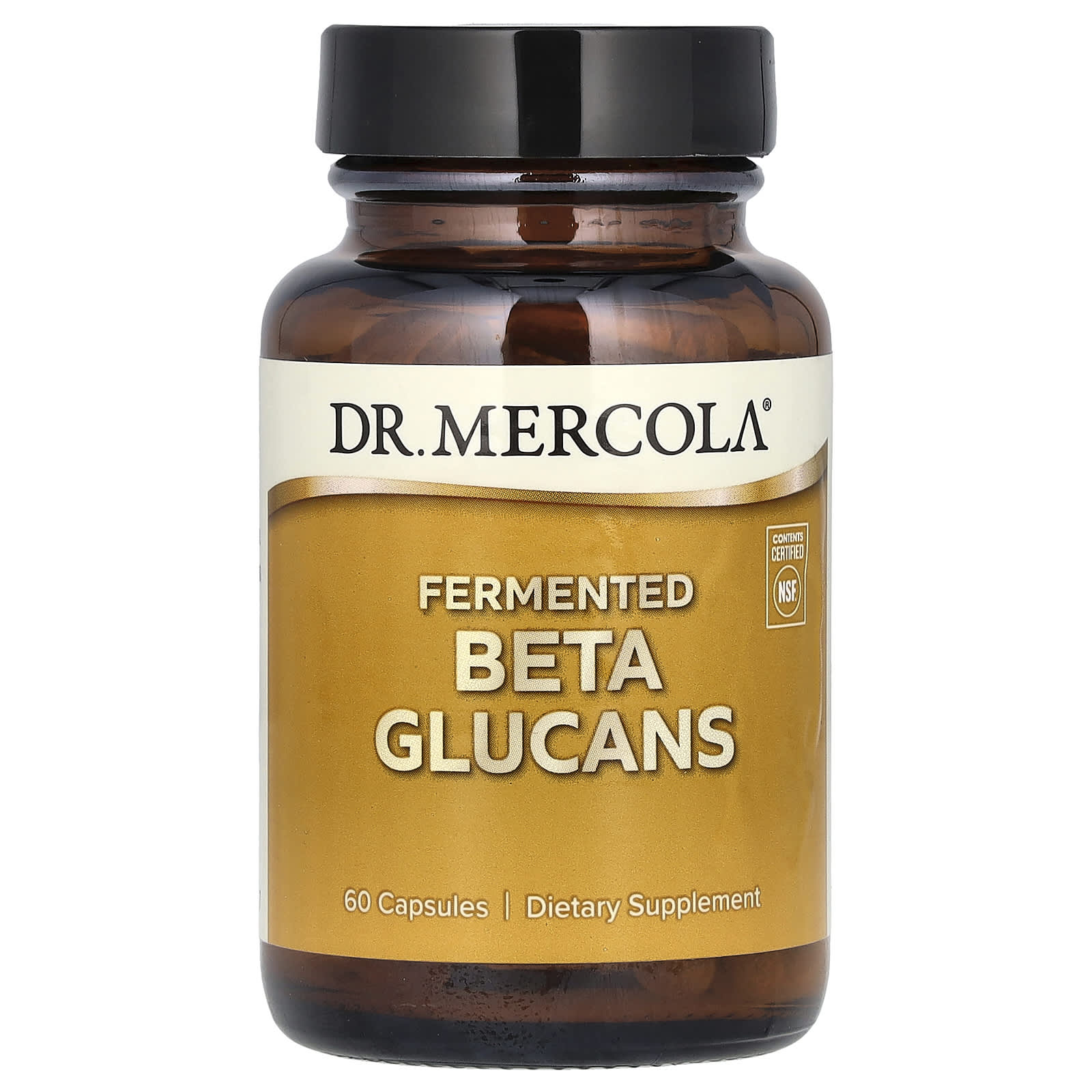 Dr. Mercola, Fermented Beta Glucans, 60 Capsules - B07JNYXX2X