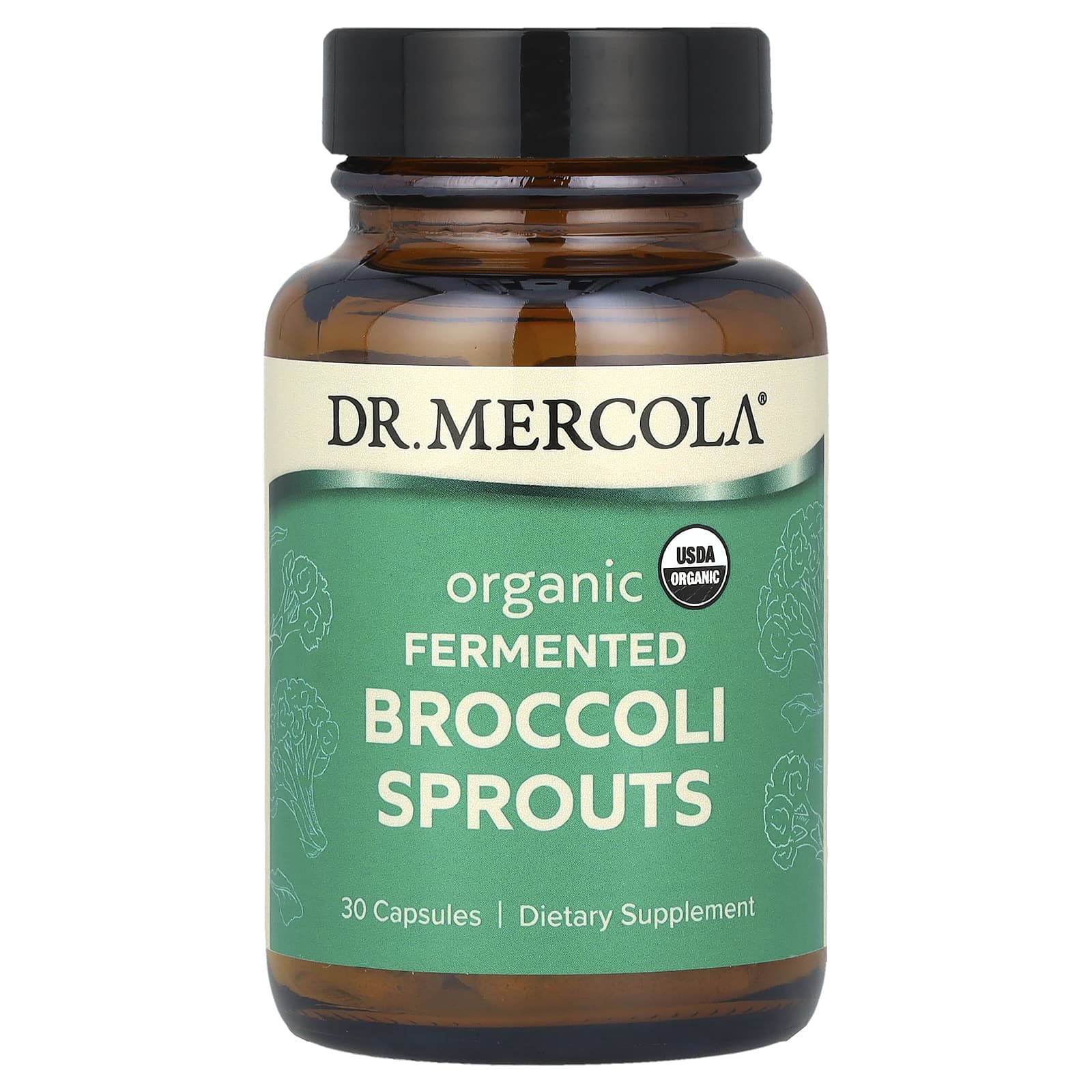 Dr. Mercola, Organic Fermented Broccoli Sprouts, 30 Capsules - B0786RPKHD