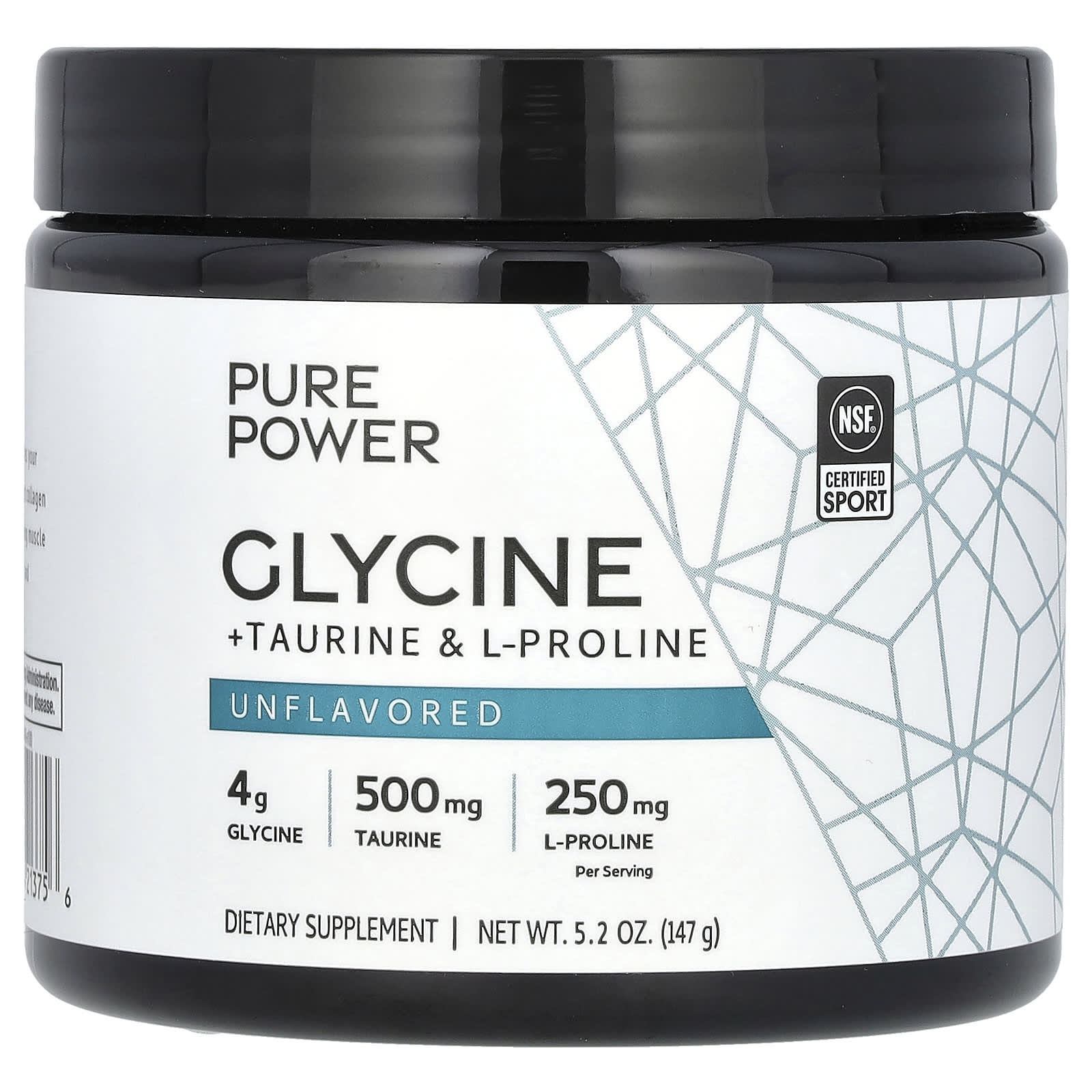 Dr. Mercola, Pure Powder, Glycine + Taurine + L-Proline, Unflavored, 5.2 oz (147 g) - B0CSPJSH56