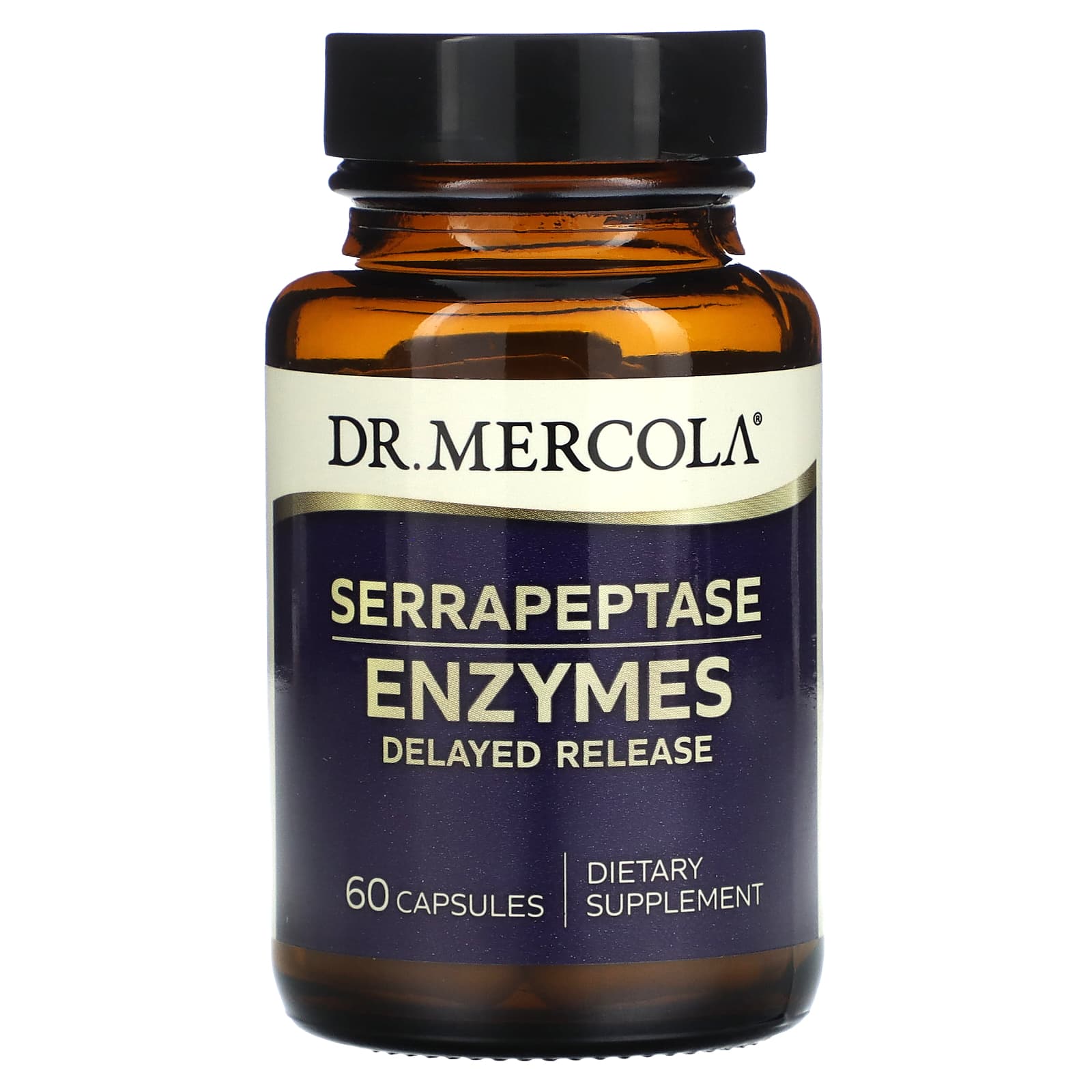 Dr. Mercola, Serrapeptase Enzymes , 60 Capsules - B08SQ7CCKG