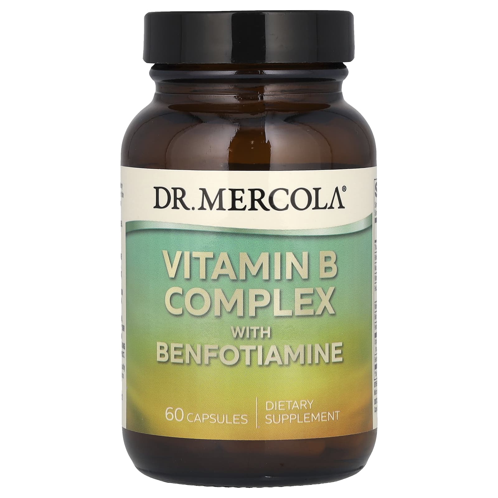 Dr. Mercola, Vitamin B Complex with Benfotiamine, 60 Capsules - B071Z1XDQ6