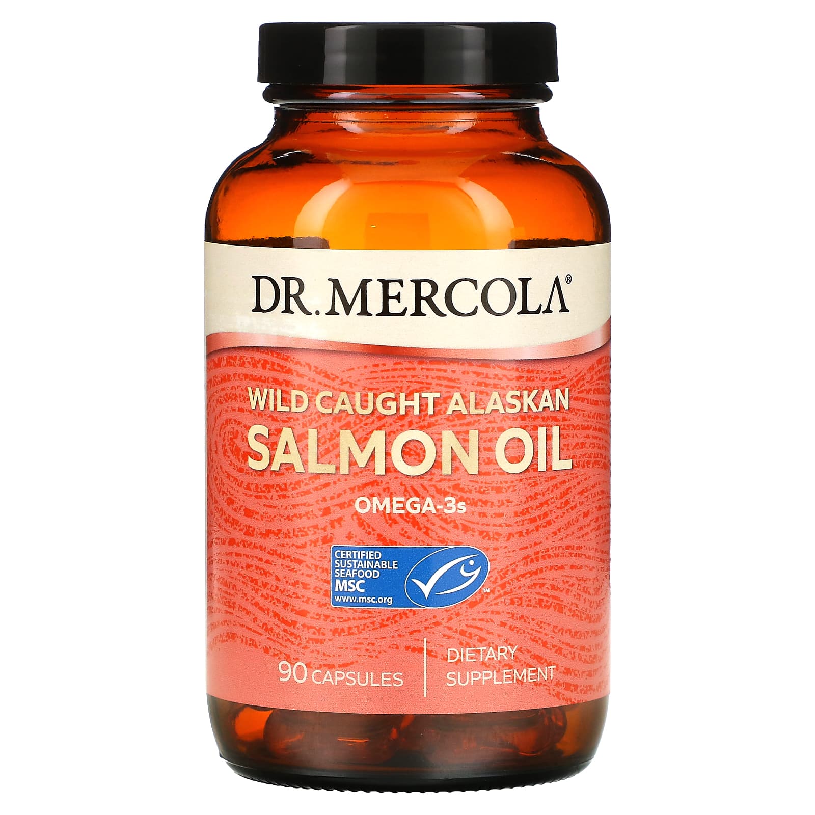 Dr. Mercola, Wild Caught Alaskan Salmon Oil, 90 Capsules - B0786T1G2B