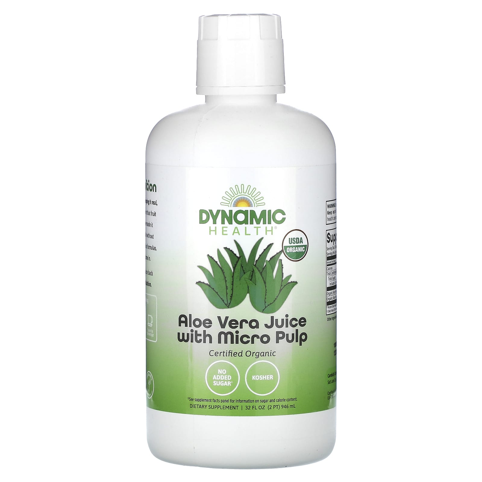 Dynamic Health, Aloe Vera Juice with Micro Pulp, 32 fl oz (946 ml) - B003AYESA6