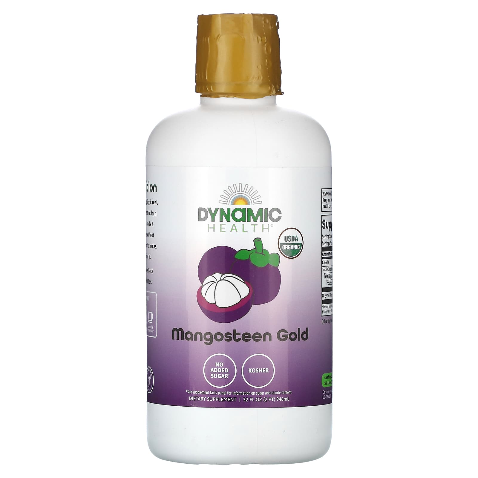 Dynamic Health, Organic Mangosteen Gold, 32 fl oz (946 ml) - B000X9FEVS