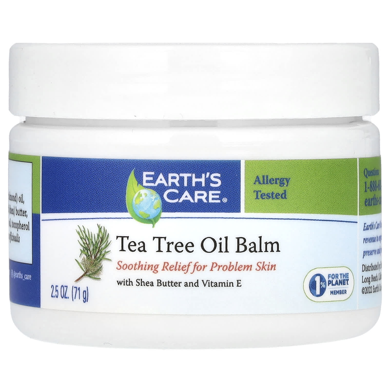 Earth's Care, Tea Tree Oil Balm, 2.5 oz (71 g) - B007Y9ES08