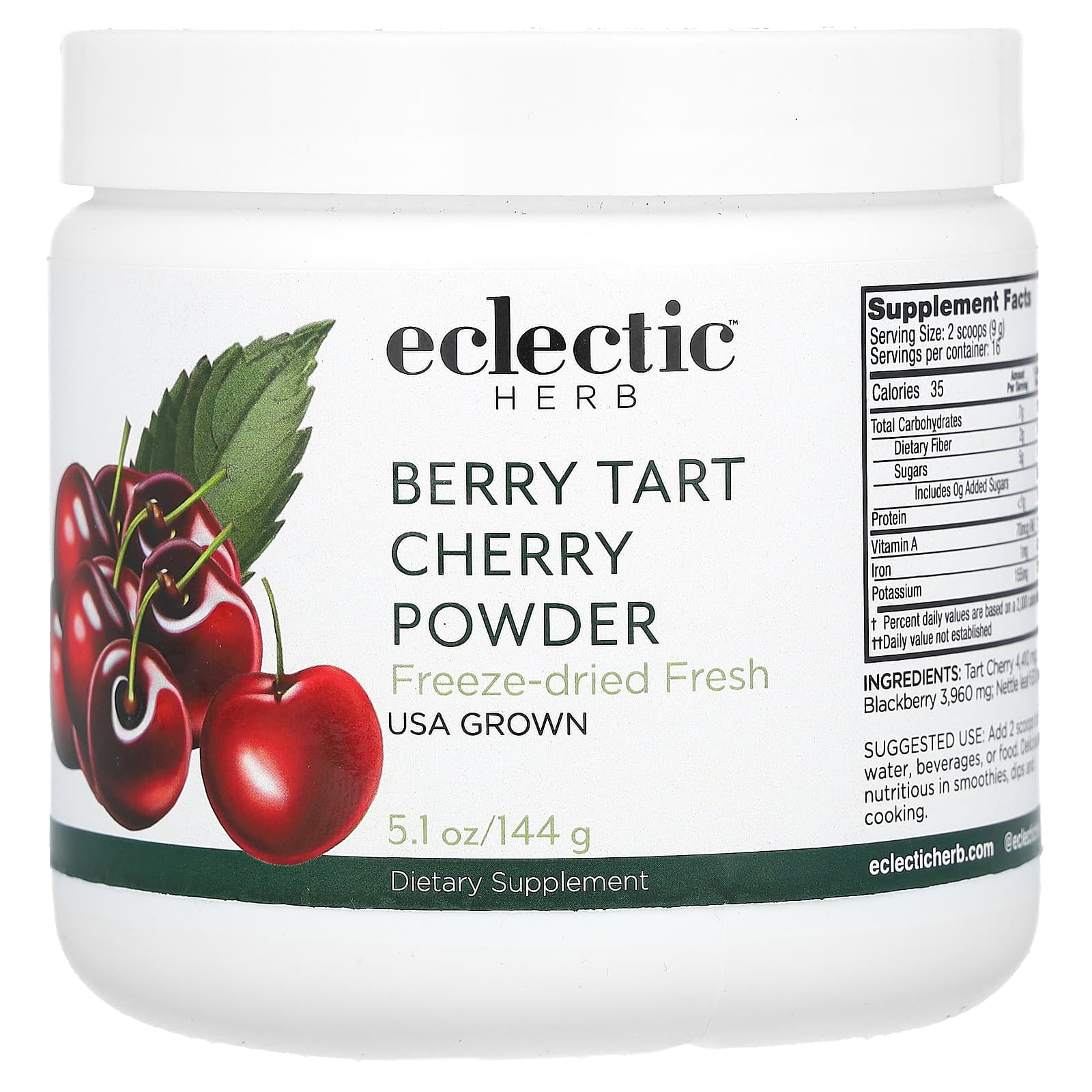 Eclectic Herb, Berry Tart Cherry Powder, 5.1 oz (144 g) - B004Q8DFMC