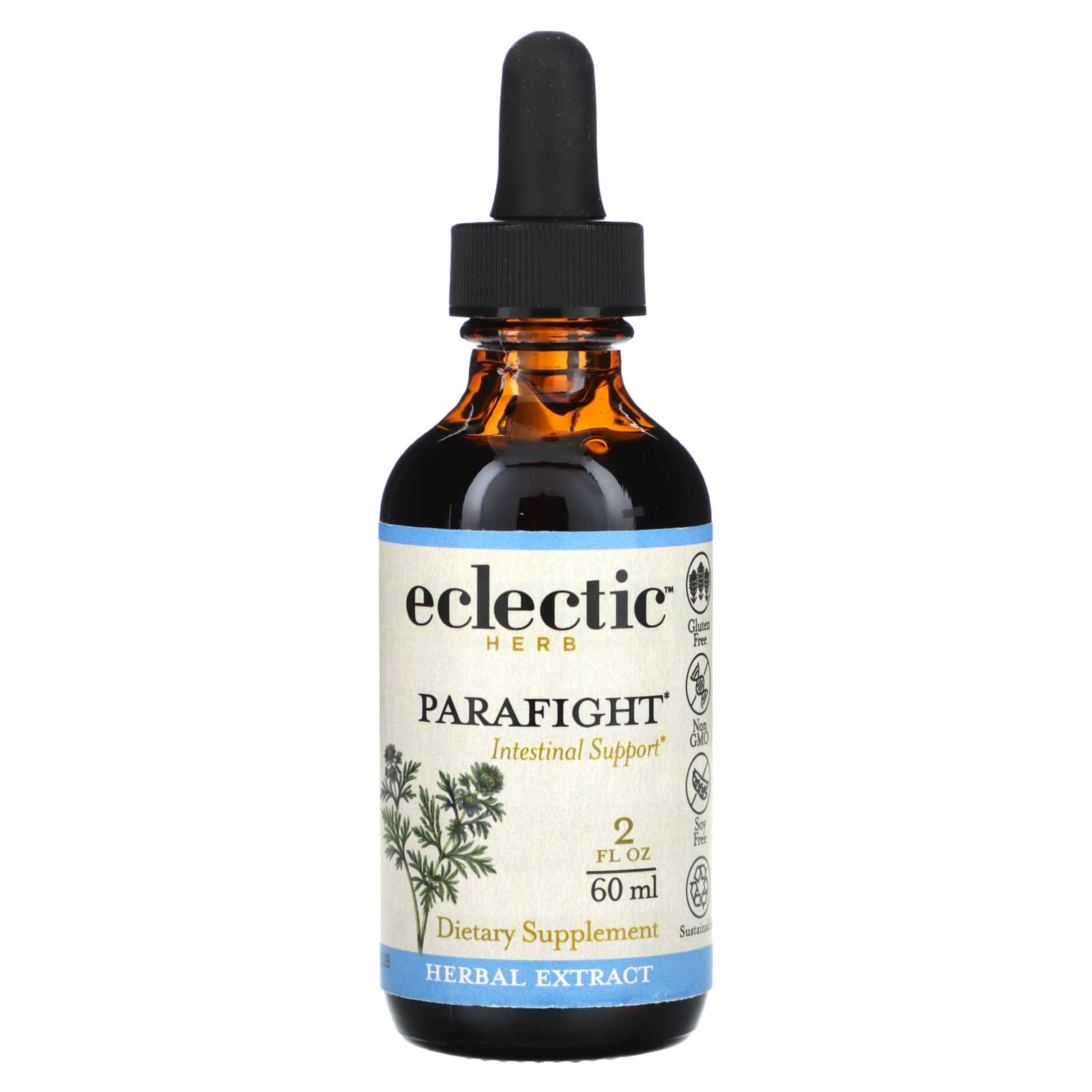 Eclectic Herb, Parafight, Intestinal Support, 2 fl oz (60 ml) - B0001VKIZU