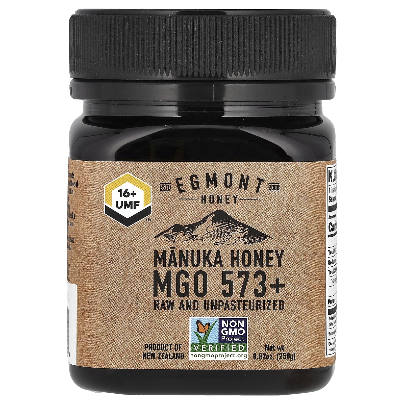 Egmont Honey, Manuka Honey, Raw And Unpasteurized, UMF 16+, MGO 573+, 8.82 oz (250 g) - B09RMKRHXH