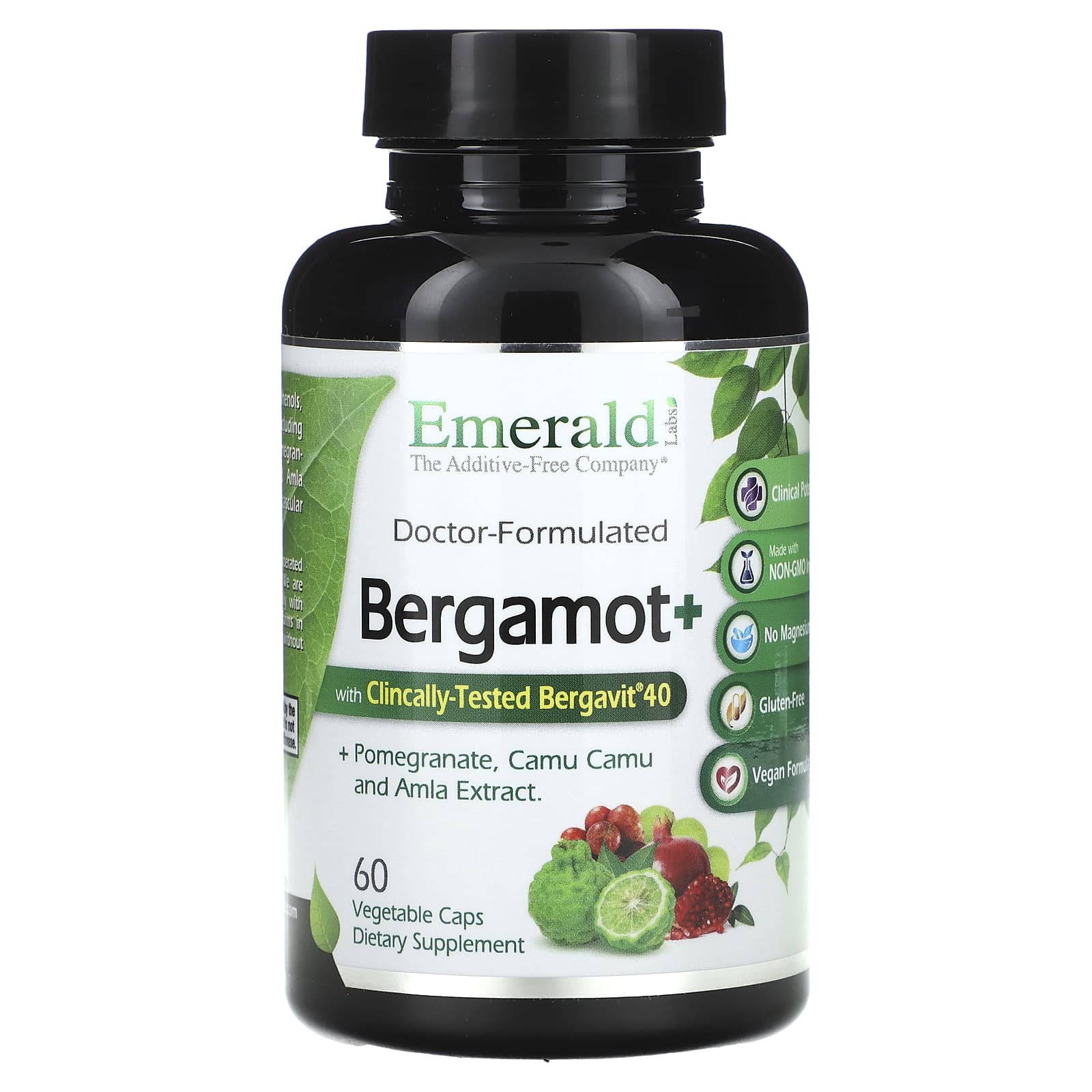 Emerald Laboratories, Bergamot+, 60 Vegetable Caps - B0CHWMQB4F