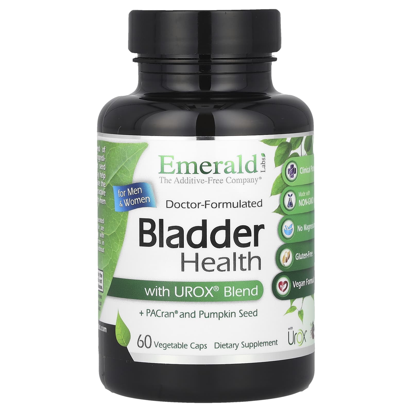 Emerald Laboratories, Bladder Health For Men & Women with Urox® Blend, 60 Vegetable Caps - B08Y5GB7T9