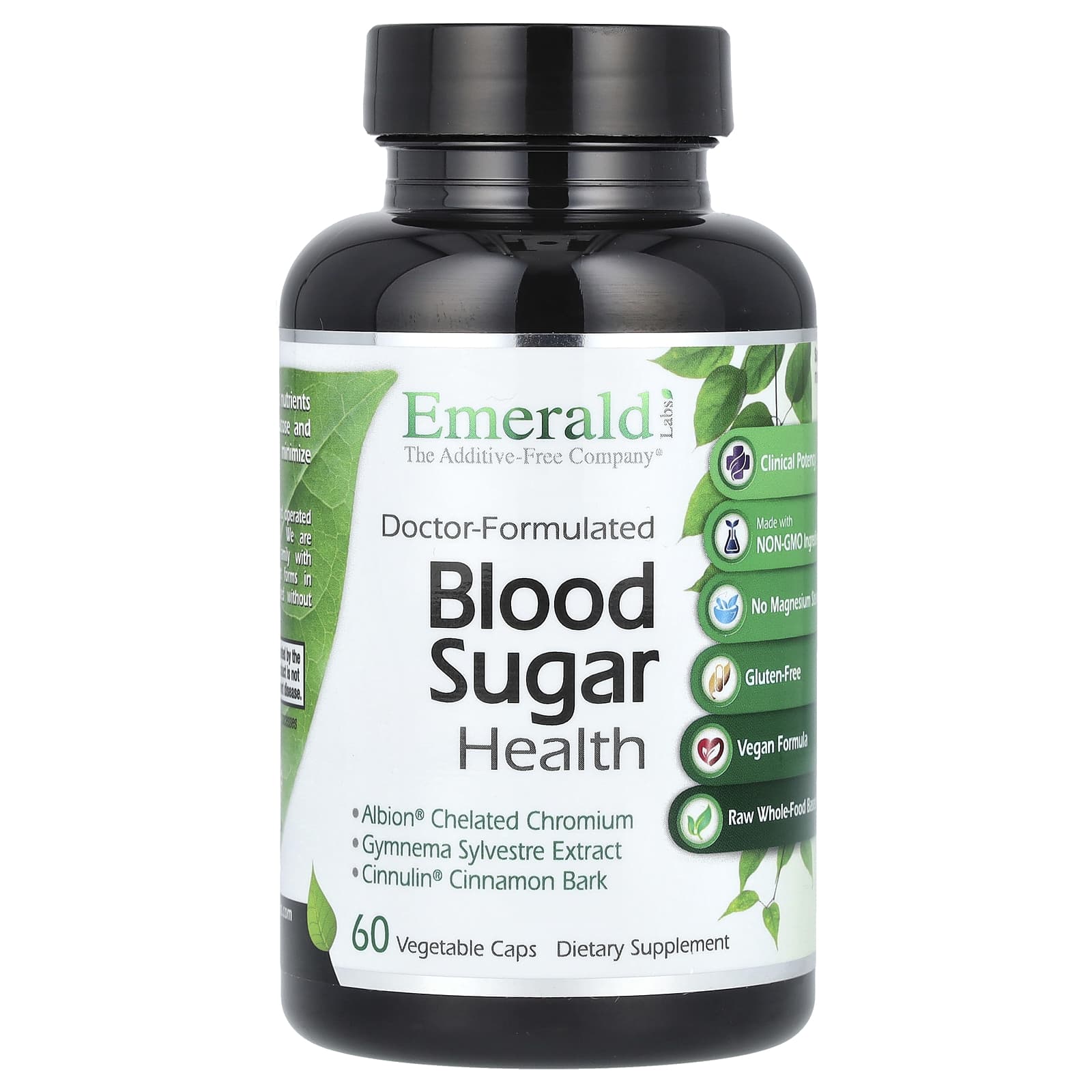 Emerald Laboratories, Blood Sugar Health, 60 Vegetable Caps - 
