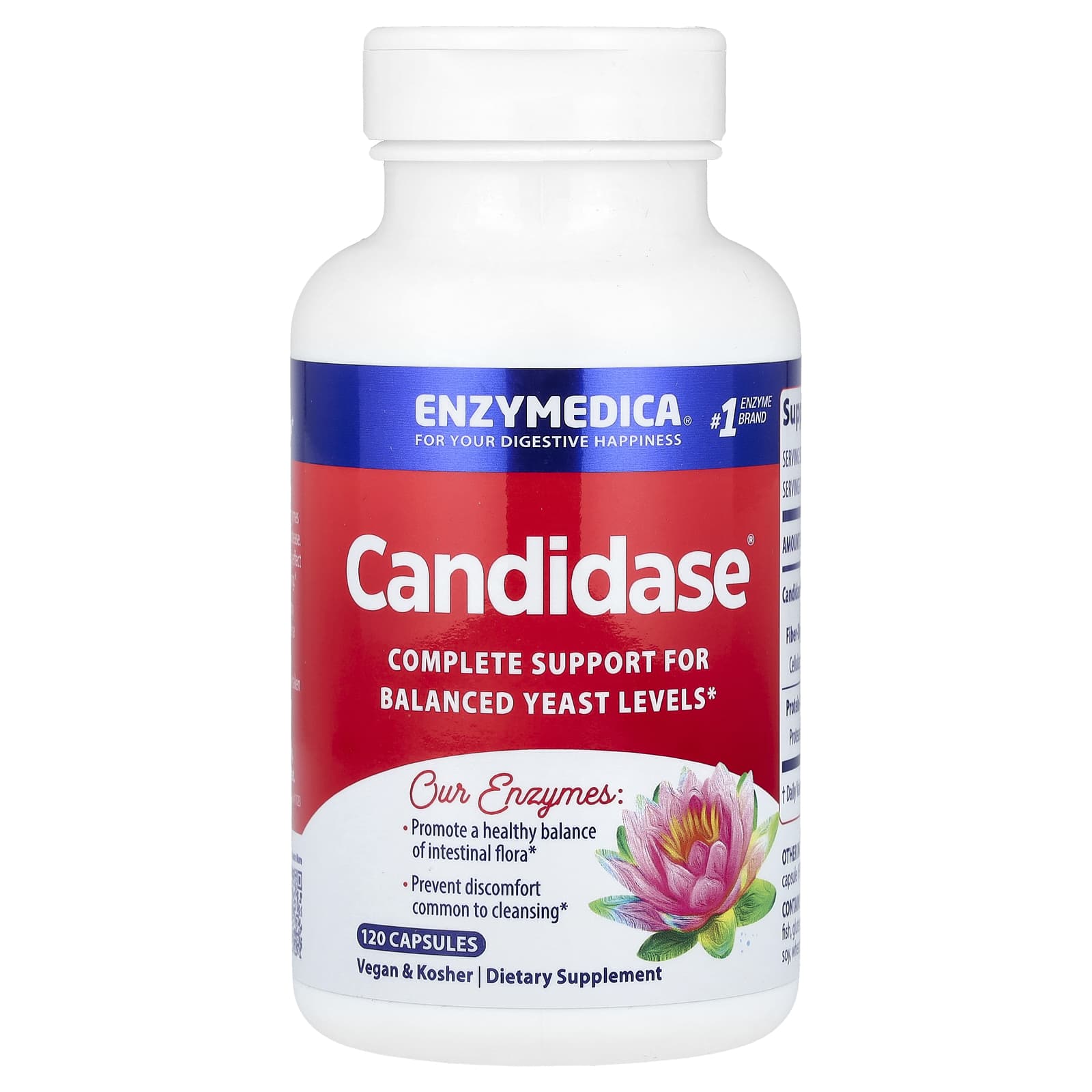 Enzymedica, Candidase, 120 Capsules - B07MQ6PH17