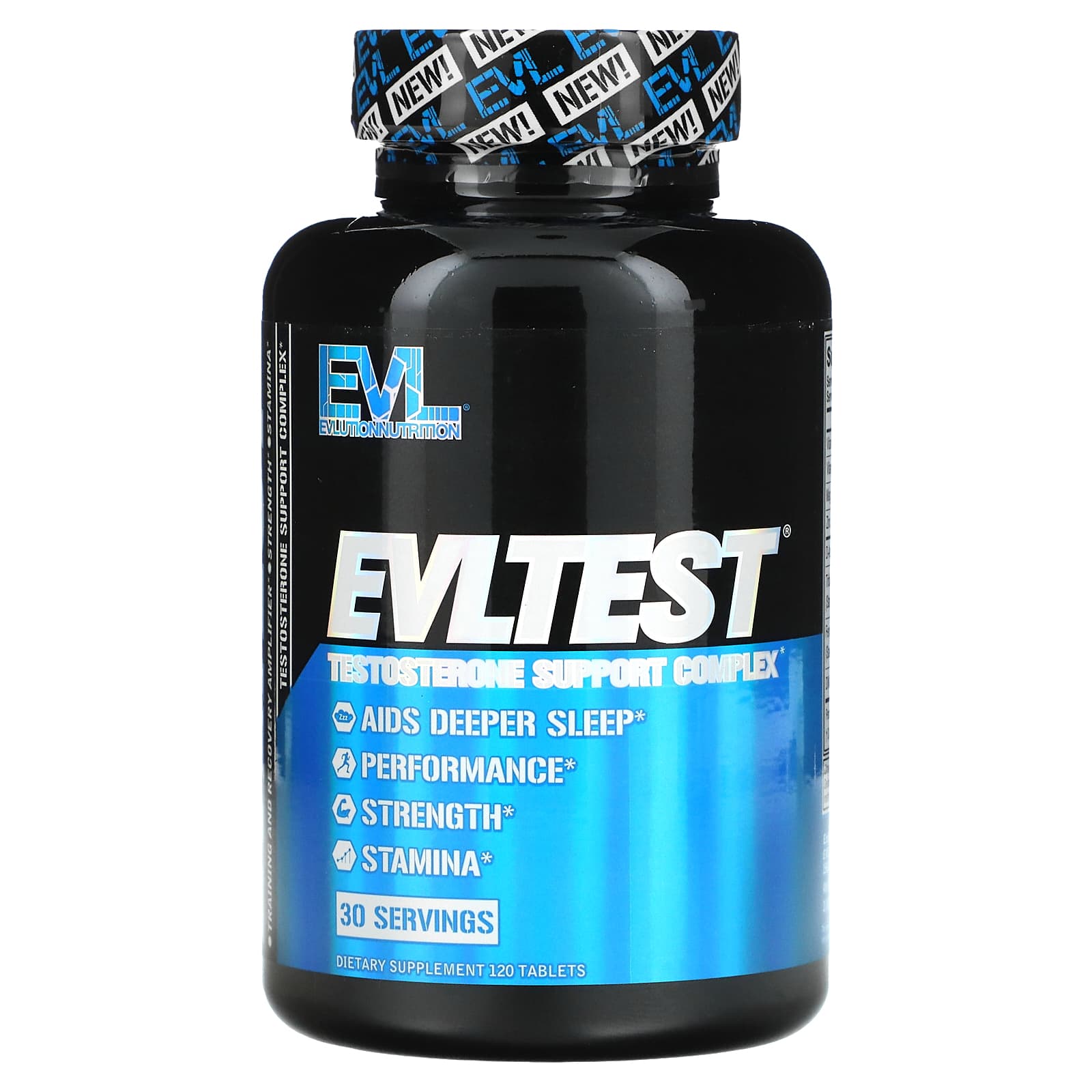 EVLution Nutrition, EVLTest, Testosterone Support Complex, 120 Tablets - 