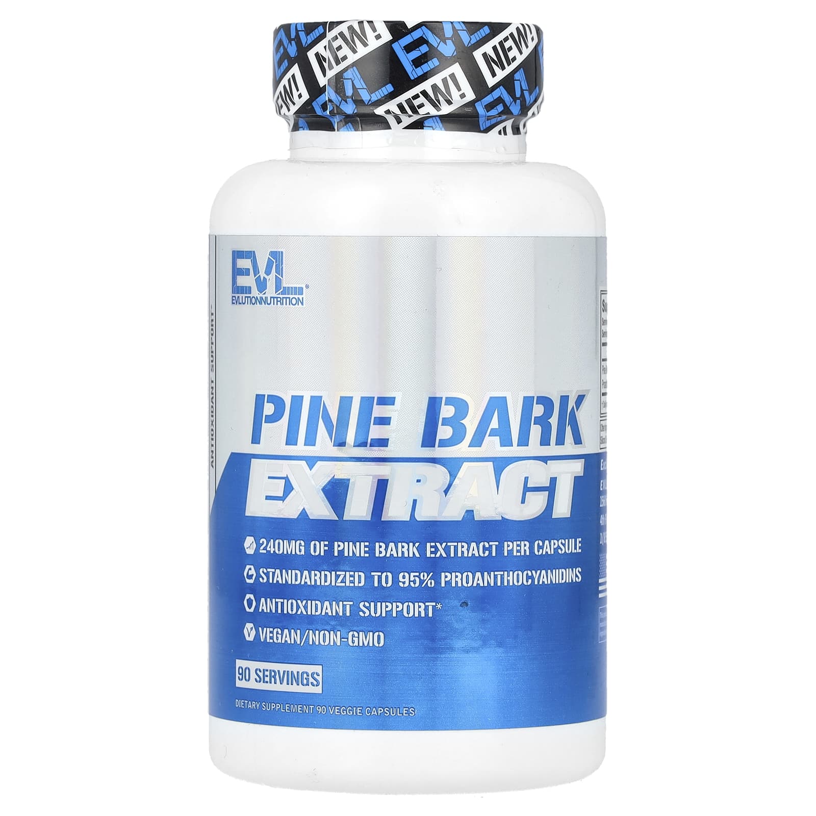 EVLution Nutrition, Pine Bark Extract, 240 mg, 90 Veggie Capsules - B0DCCD3RD8