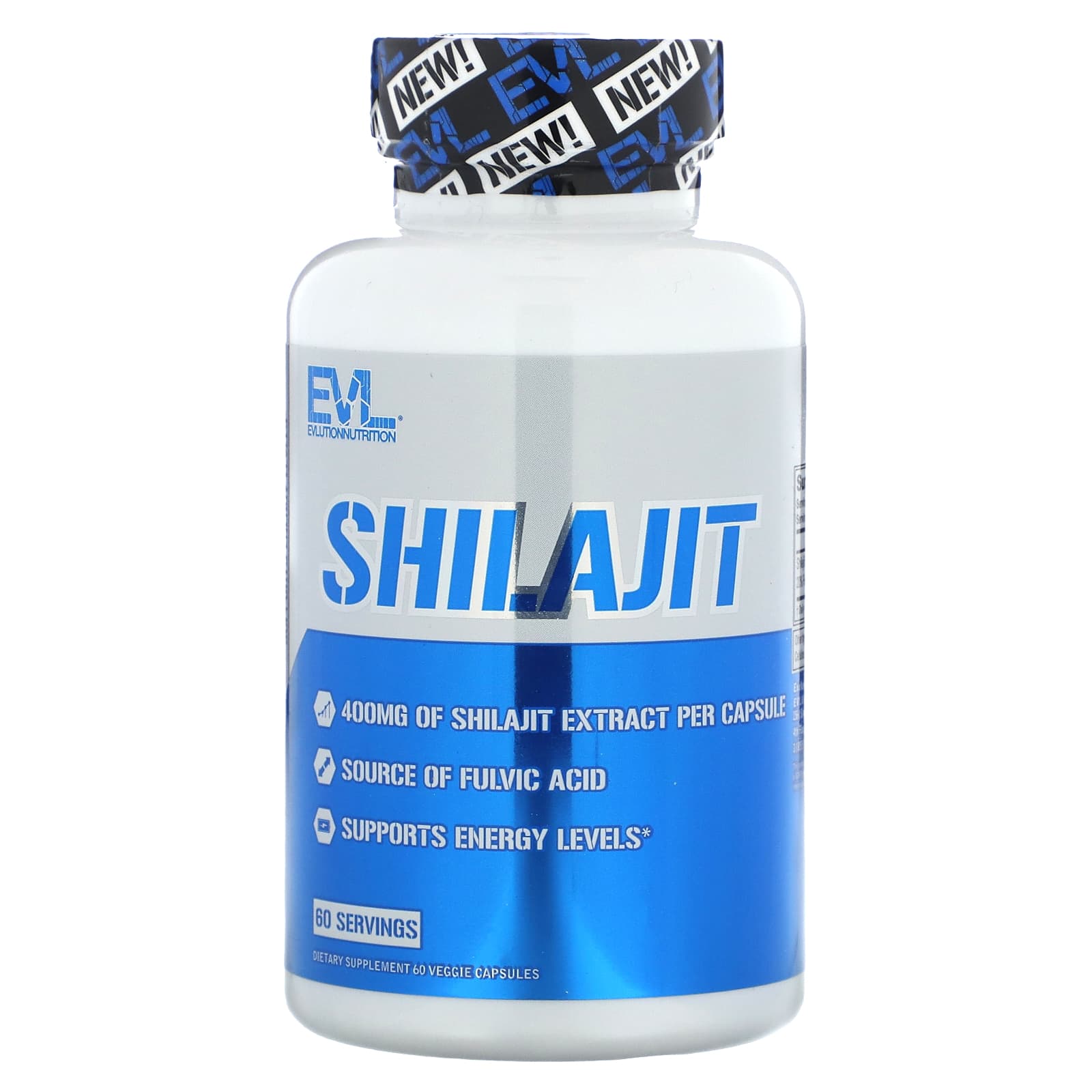 EVLution Nutrition, Shilajit, 400 mg, 60 Veggie Capsules - B0CGF452ZL