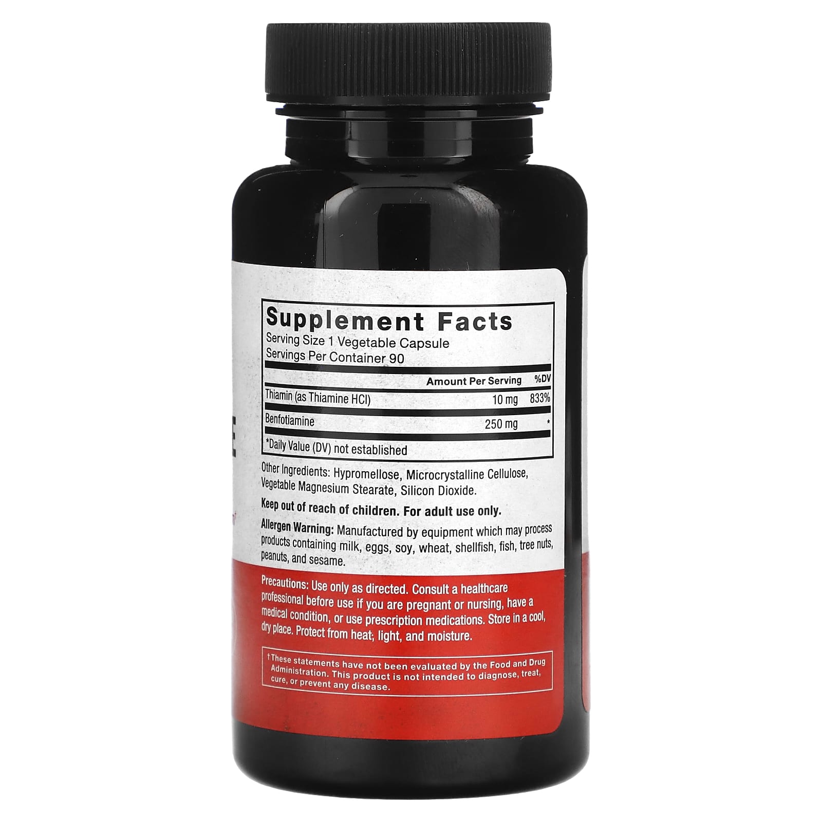 Force Factor, Benfotiamine, 250 mg, 90 Vegetable Capsules - B0DPKFLD2P