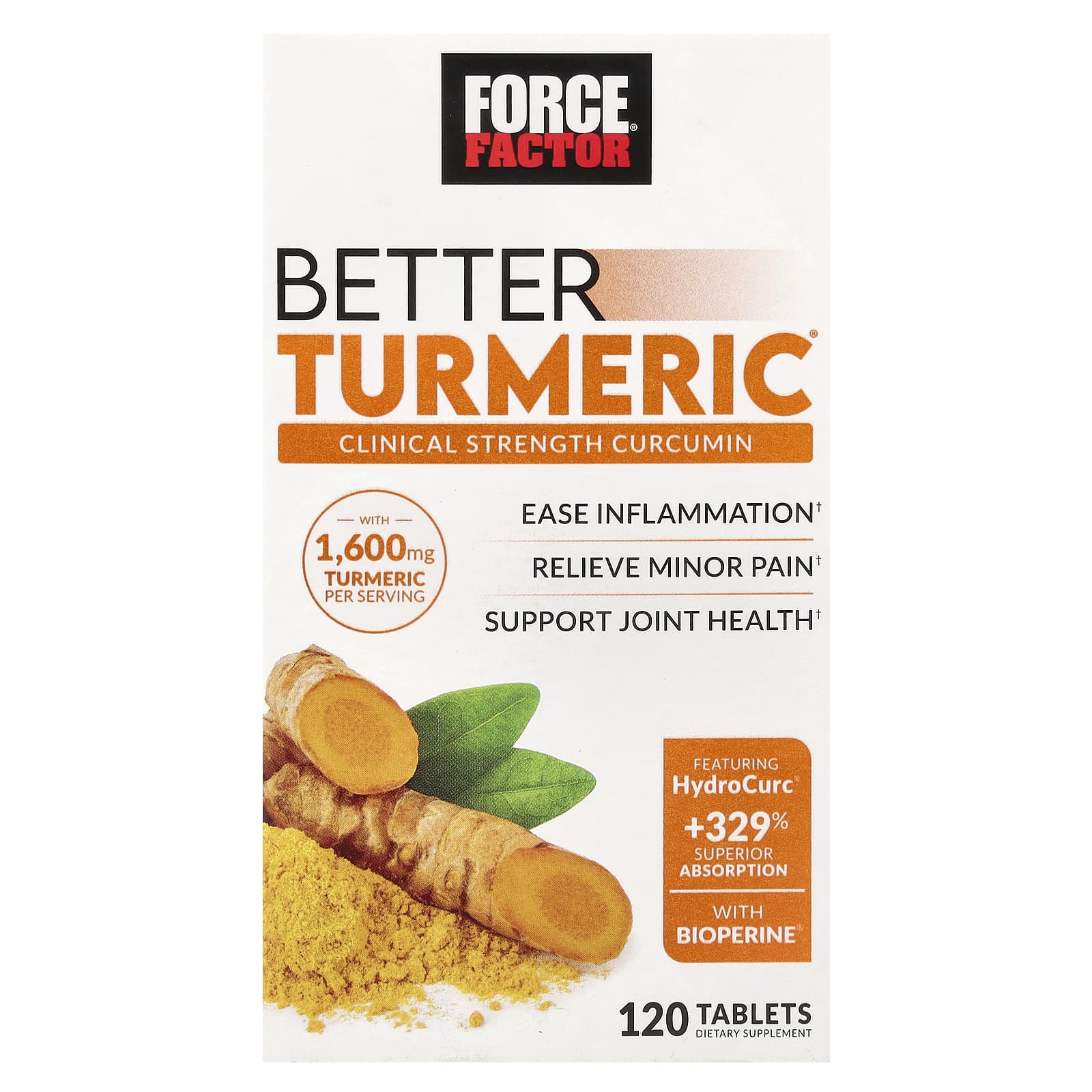 Force Factor, Better Turmeric®, 120 Tablets - B09Y29Q7ZP