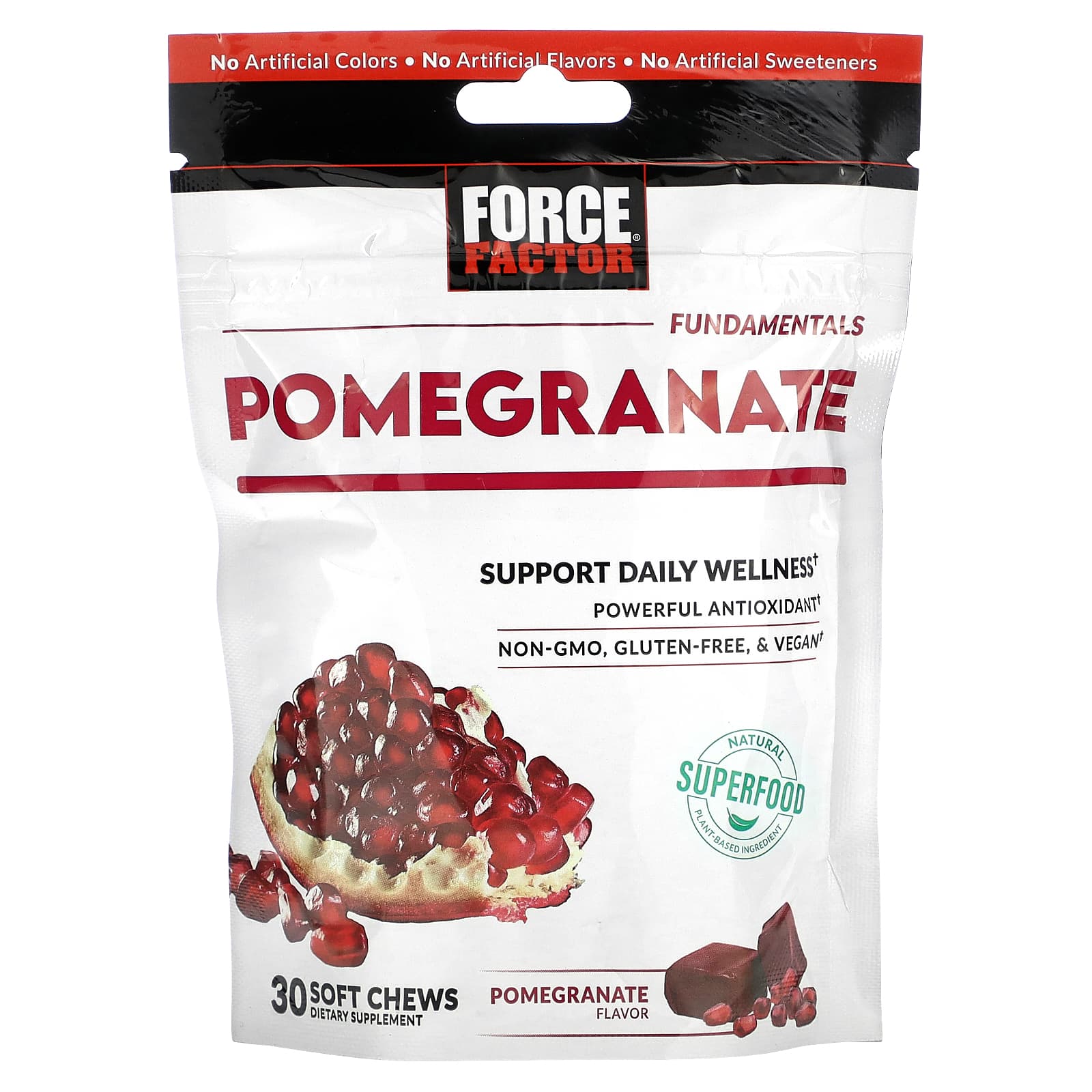 Force Factor, Fundamentals, Pomegranate, 30 Soft Chews - B0D12D16HP