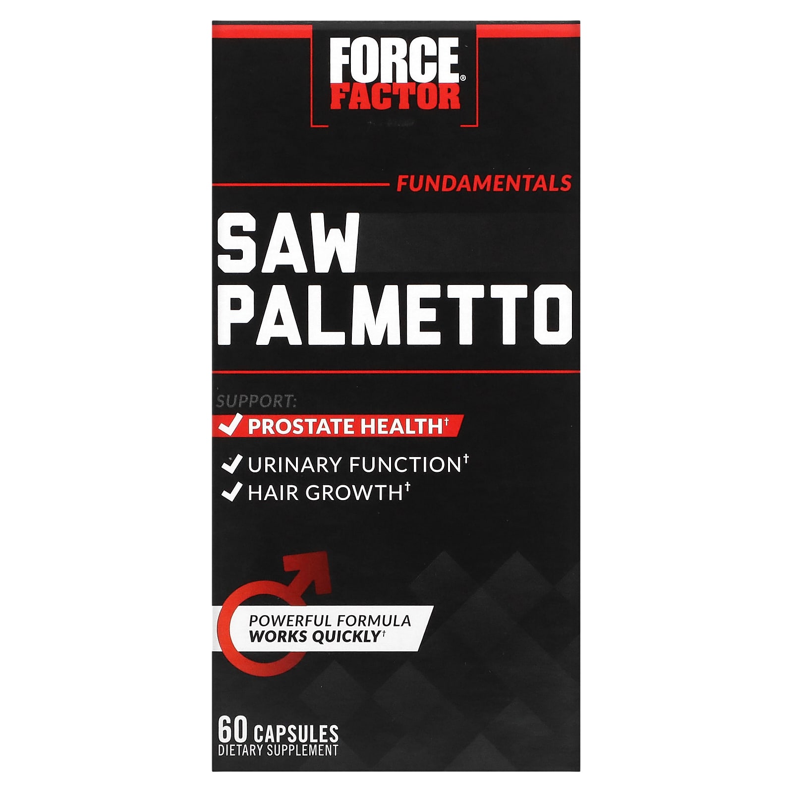 Force Factor, Fundamentals, Saw Palmetto, 60 Capsules - B09HJQF95S