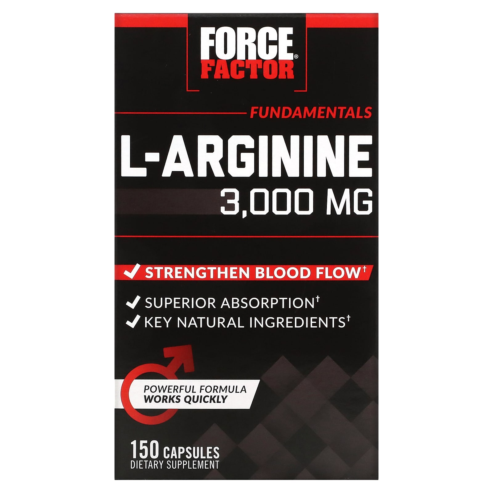 Force Factor, L-Arginine, 3,000 mg, 150 Capsules (600 mg per Capsule) - B08WJSBK1G