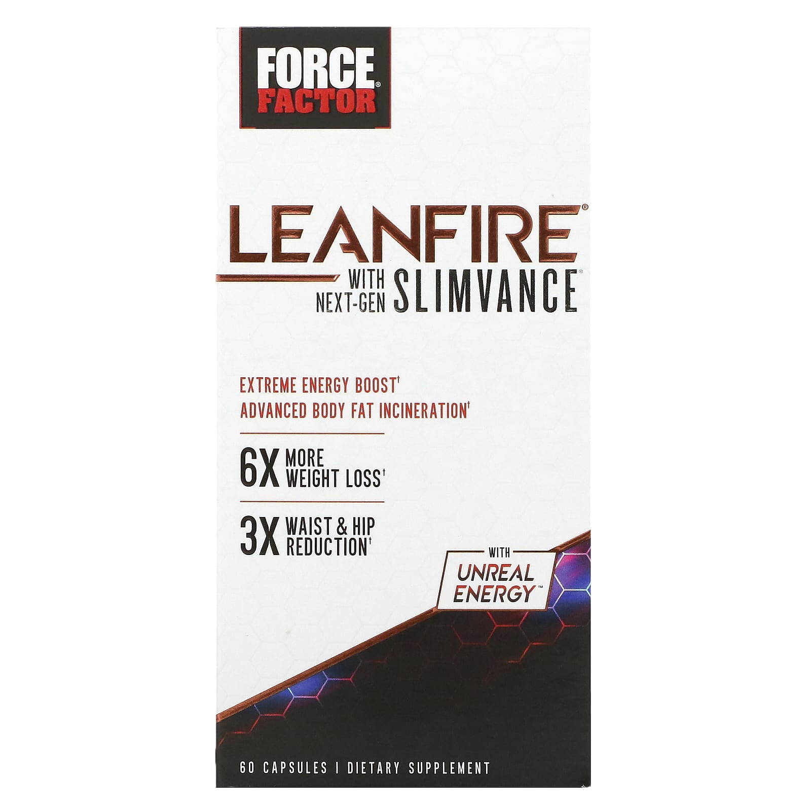Force Factor, LeanFire with Next-Gen Slimvance, 60 Capsules - B0873RW4D8
