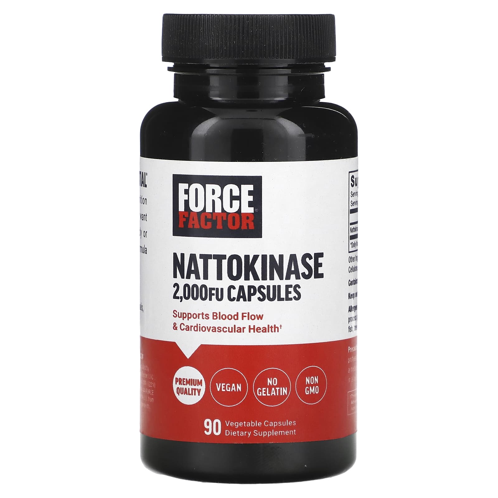 Force Factor, Nattokinase, 2,000 FU, 90 Vegetable Capsules - B0CNHB8SSF