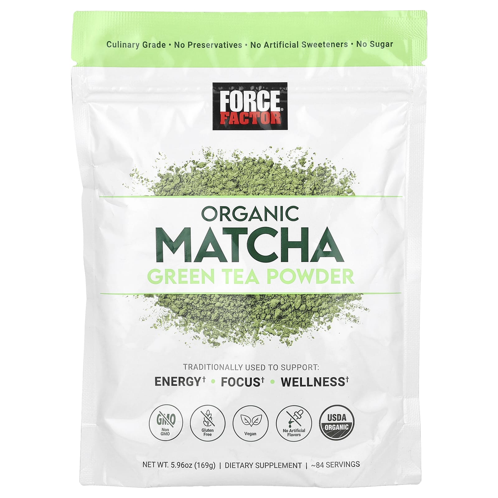 Force Factor, Organic Matcha Green Tea Powder, 5.96 oz (169 g) - B0DG3P4Y7B